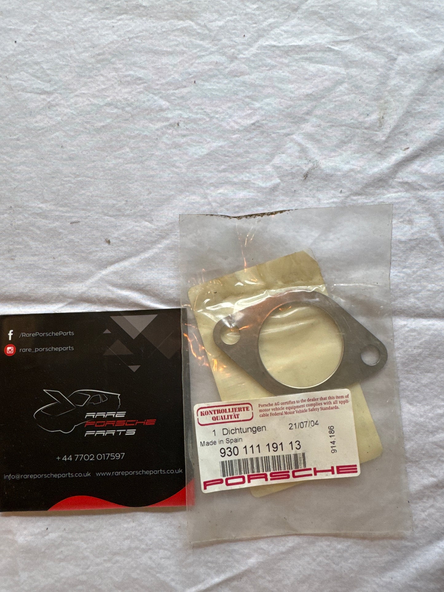 Porsche 911 exhaust gasket 93011119113 NOS