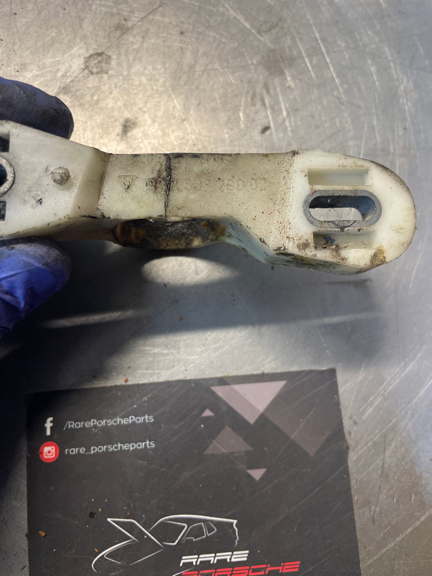 Porsche 928 window guide tube slide, Right, 92853729002 used