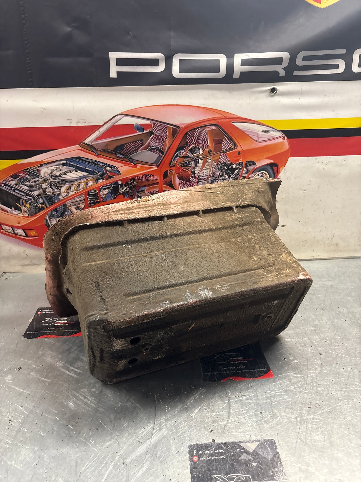 Porsche 928 Battery tray cut, 92850180502 used