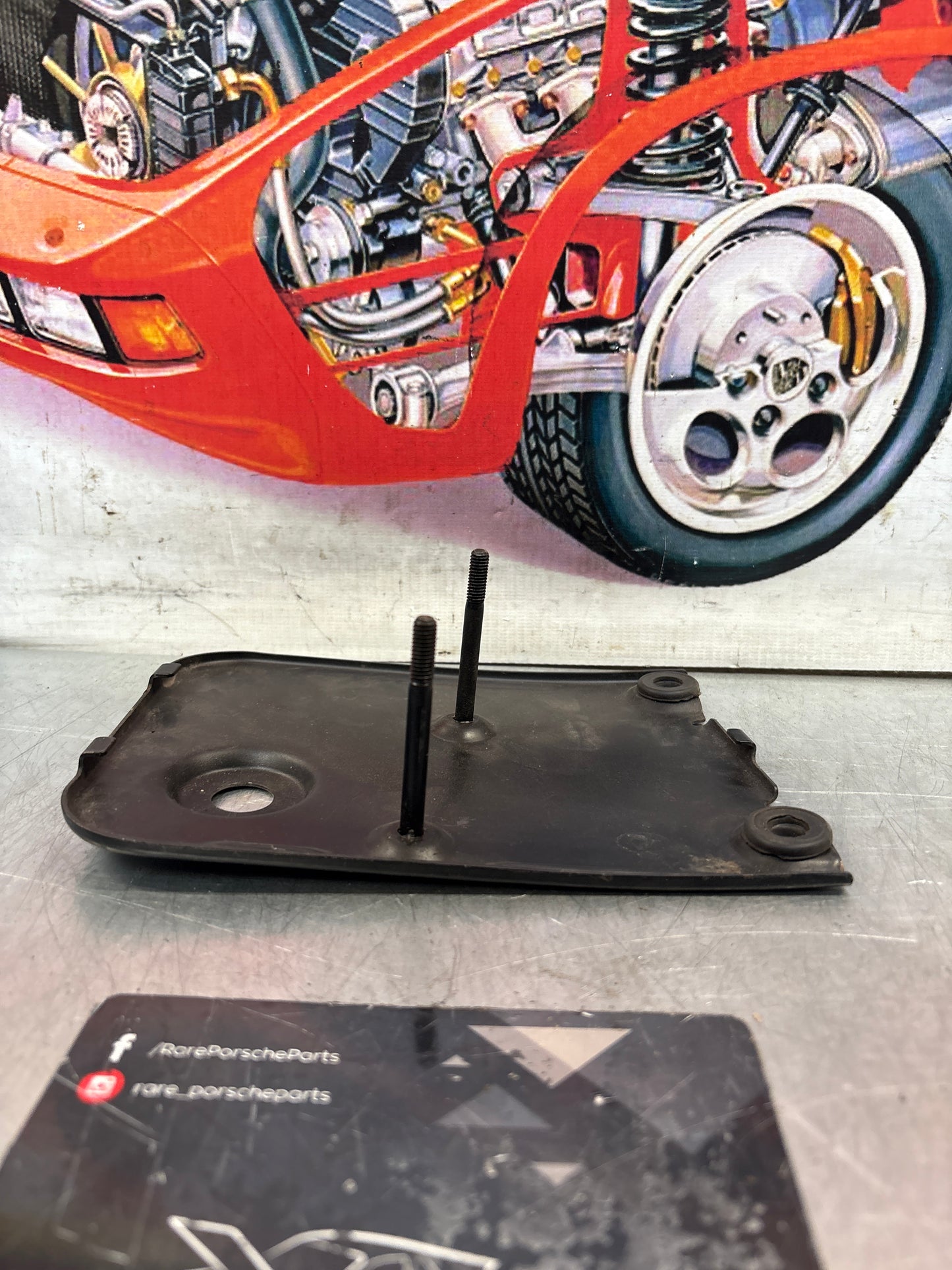 Porsche 924/944 piastra supporto motorino tergicristallo posteriore 94462807101 usato