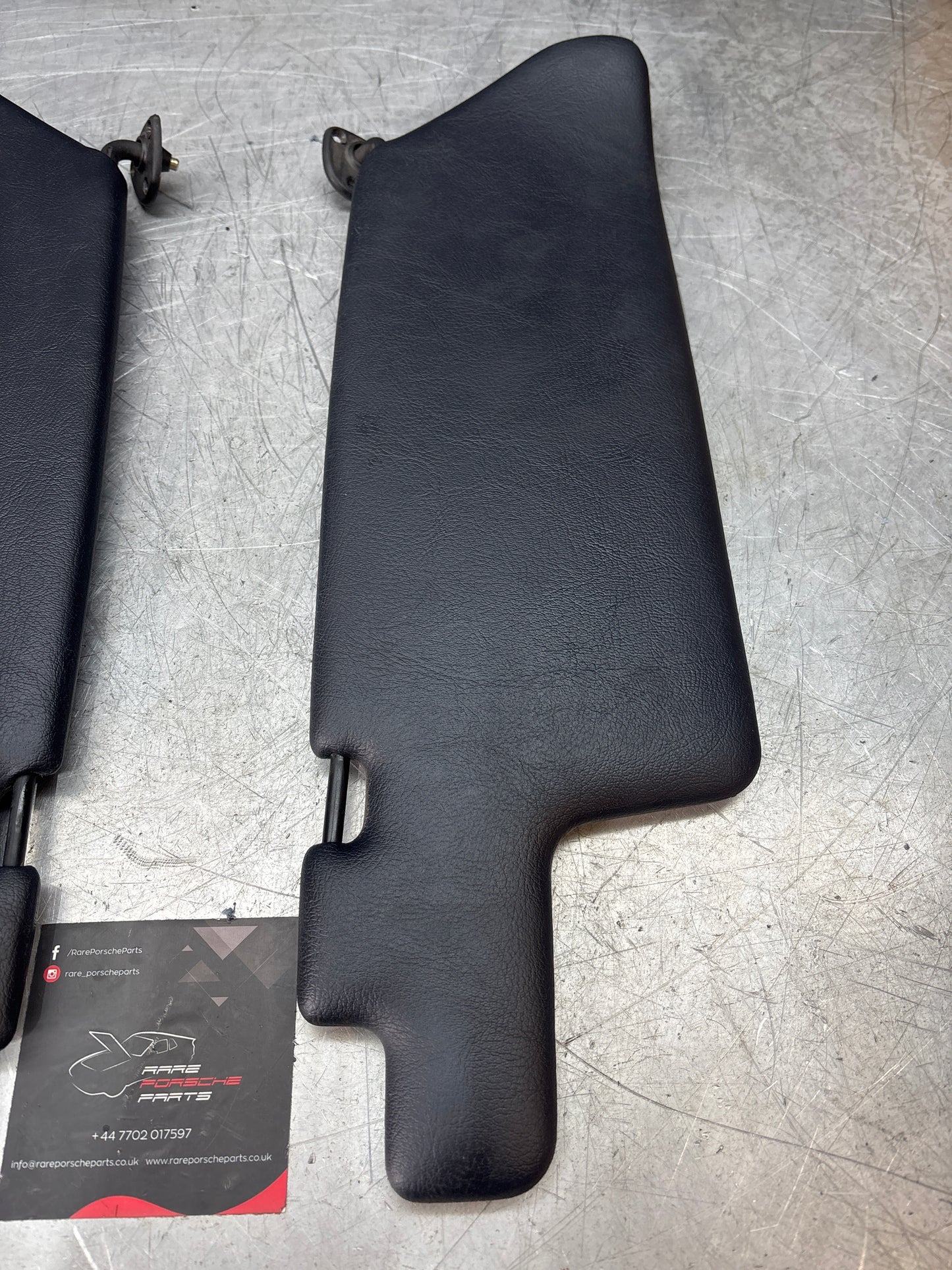 Porsche 944 sun visors in cobalt blue, used for late cars 94473103101 94473103201