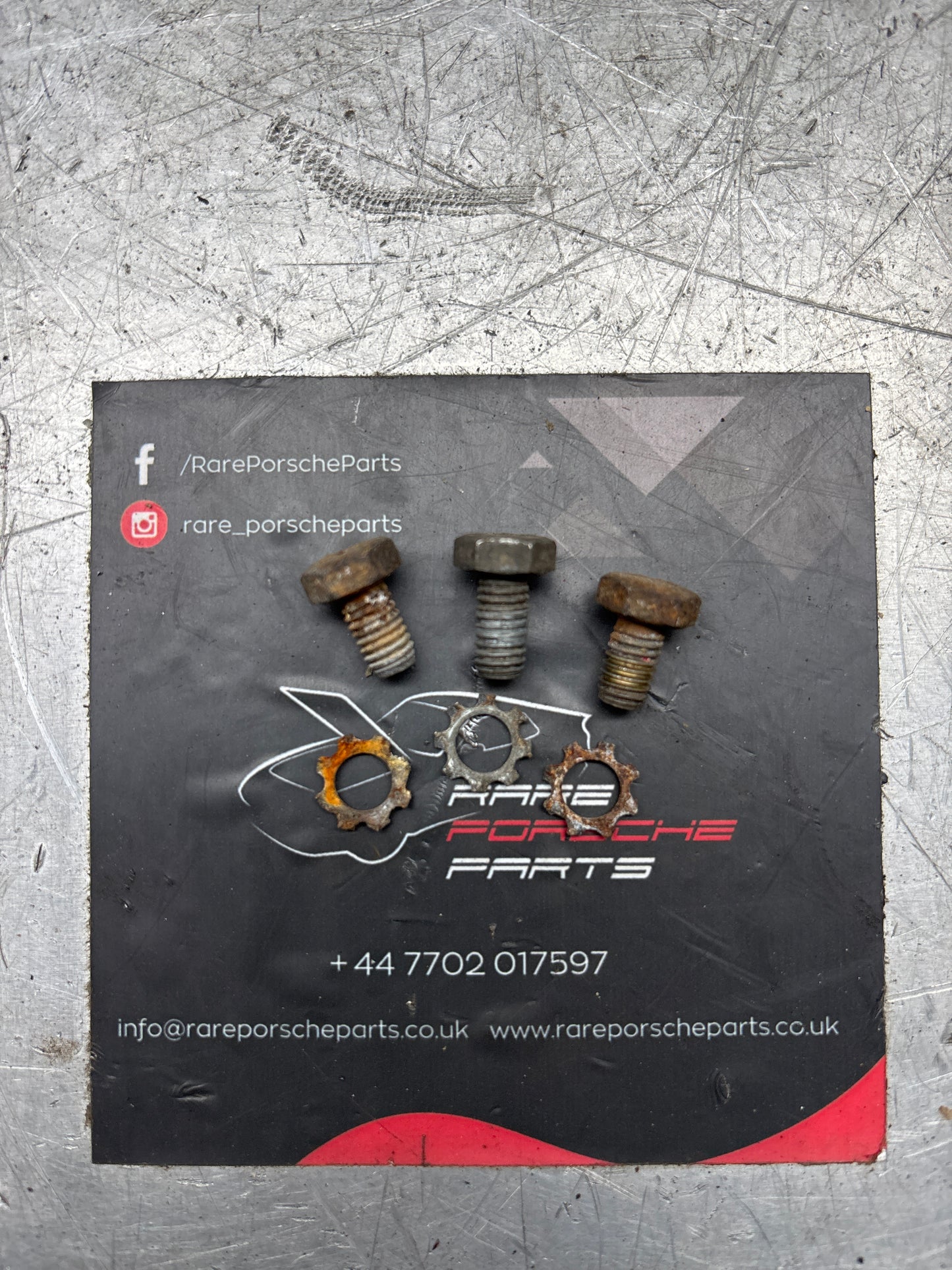 Set of 3 Porsche 924 944 914 hexagon bolt for Headlight Pivot, 99907200501 used