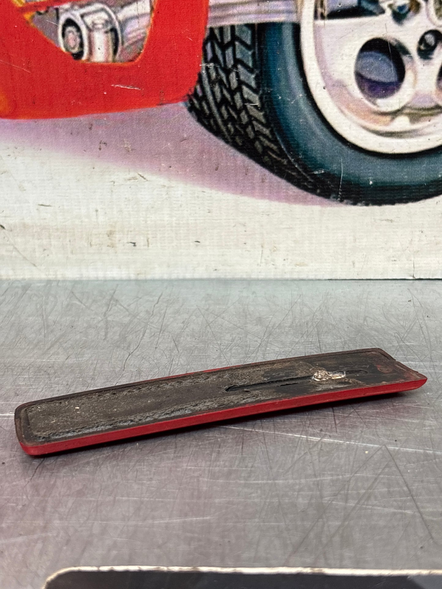 Porsche 944 left rear quarter moulding trim, used 93155914100