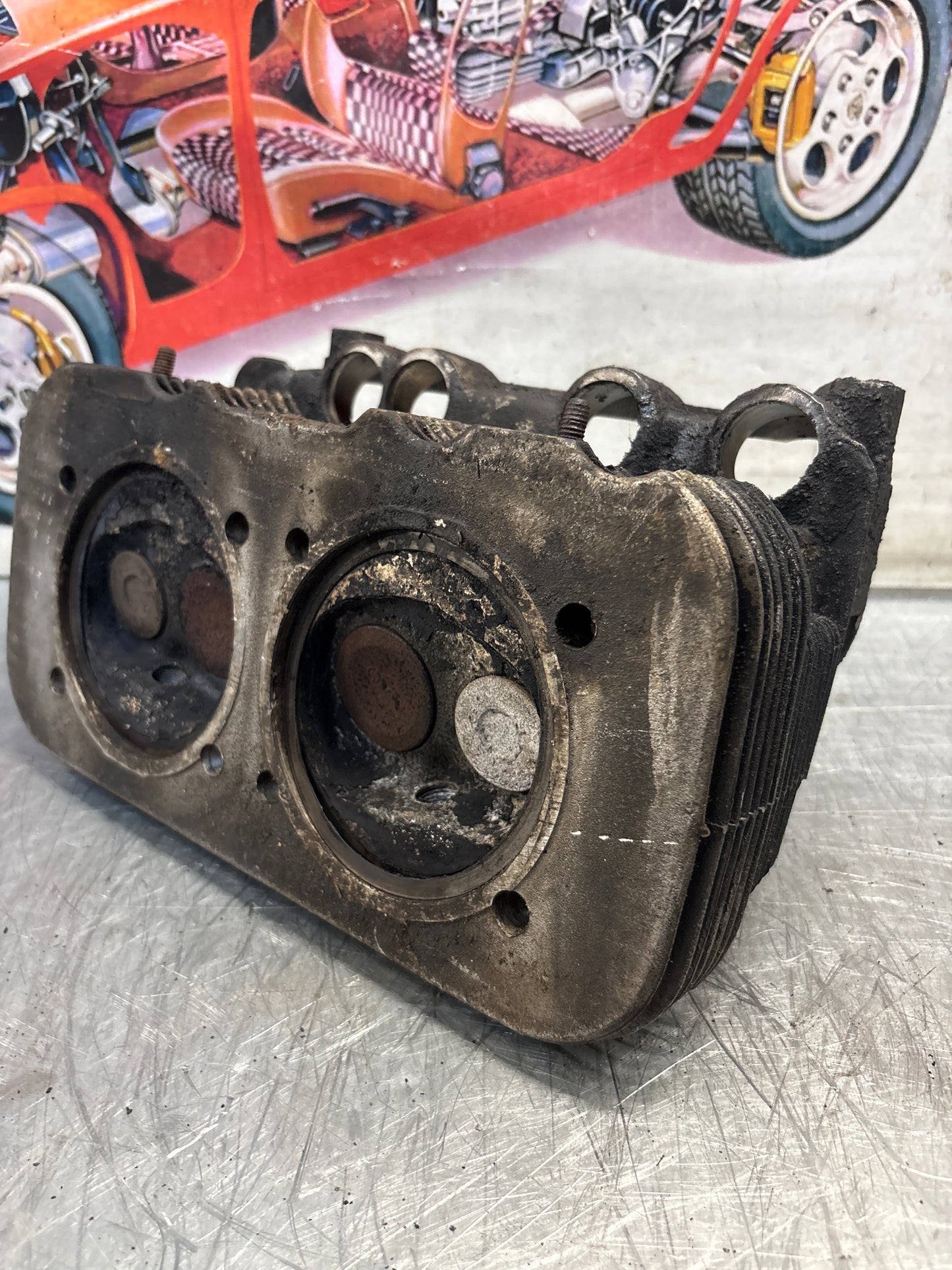 Porsche 914, cylinder head, used 021101371S