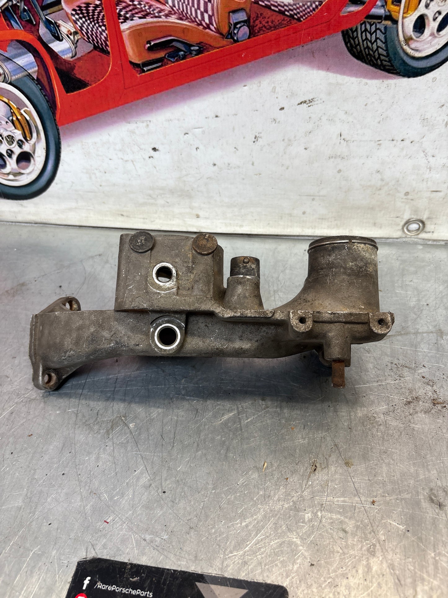 Porsche 928S 78-84 engine thermostat housing, used 9281061614R