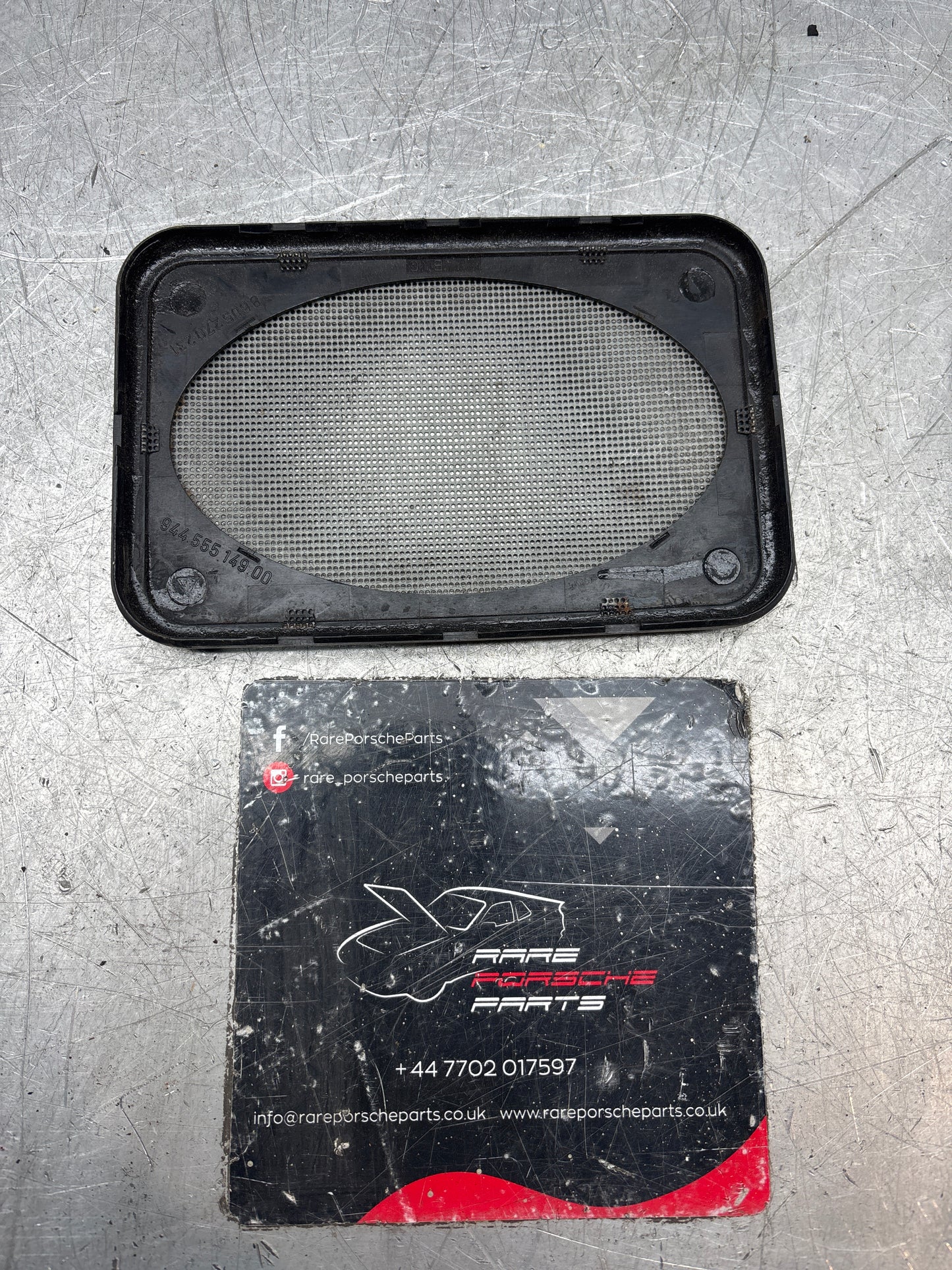 Porsche 944 86- door speaker grill trim cover in Black 94455514900 / 8605270231 used