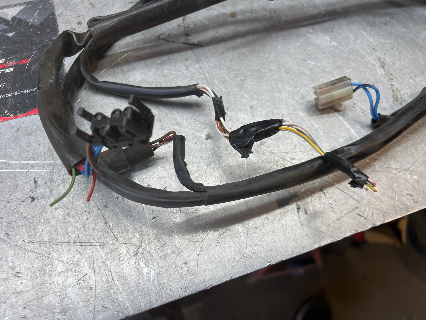 Porsche 944 86-92 passenger door loom electric window (mirror section is cut) used