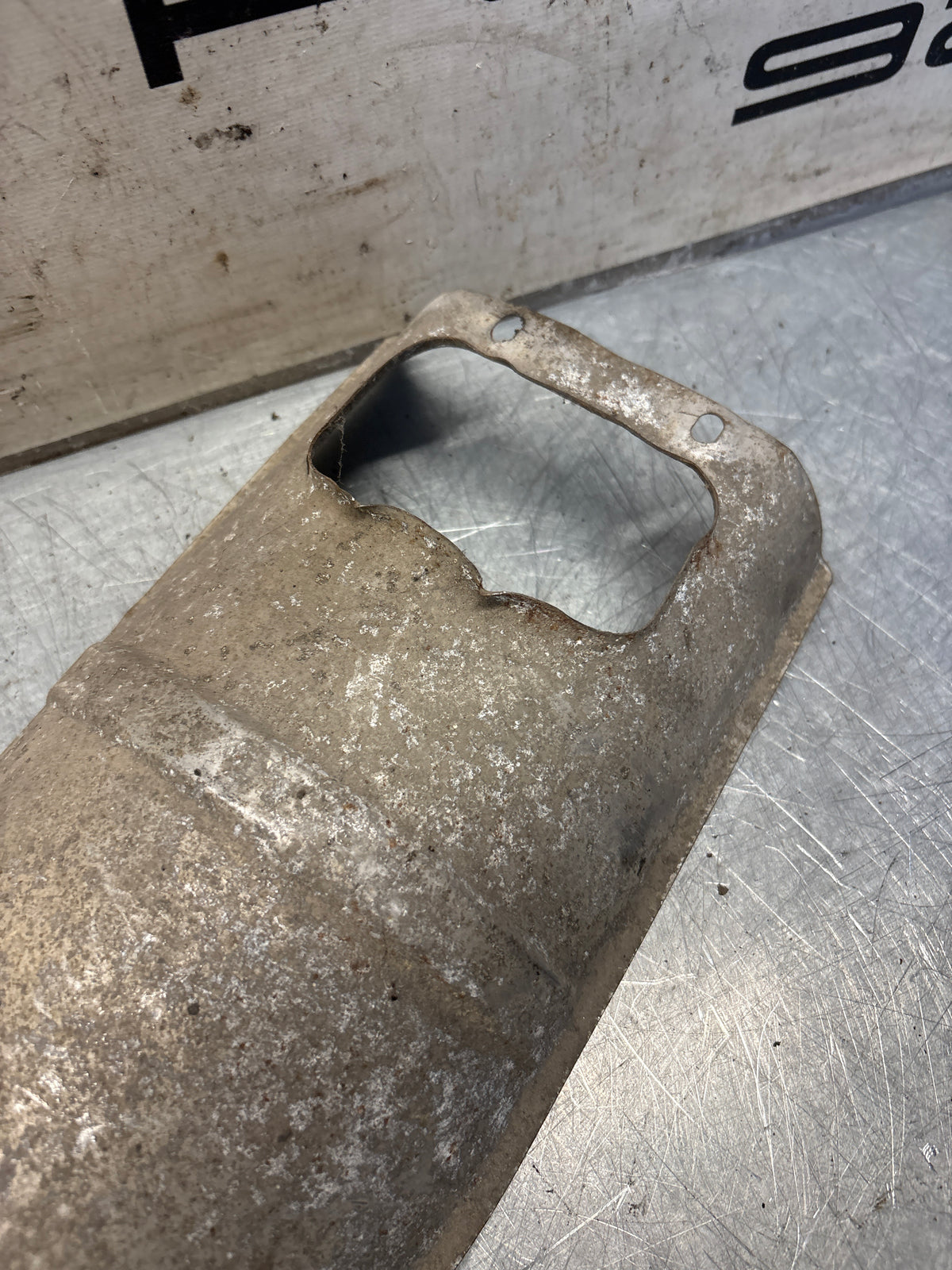 Porsche 928 heat protection plate, 92850449101, used