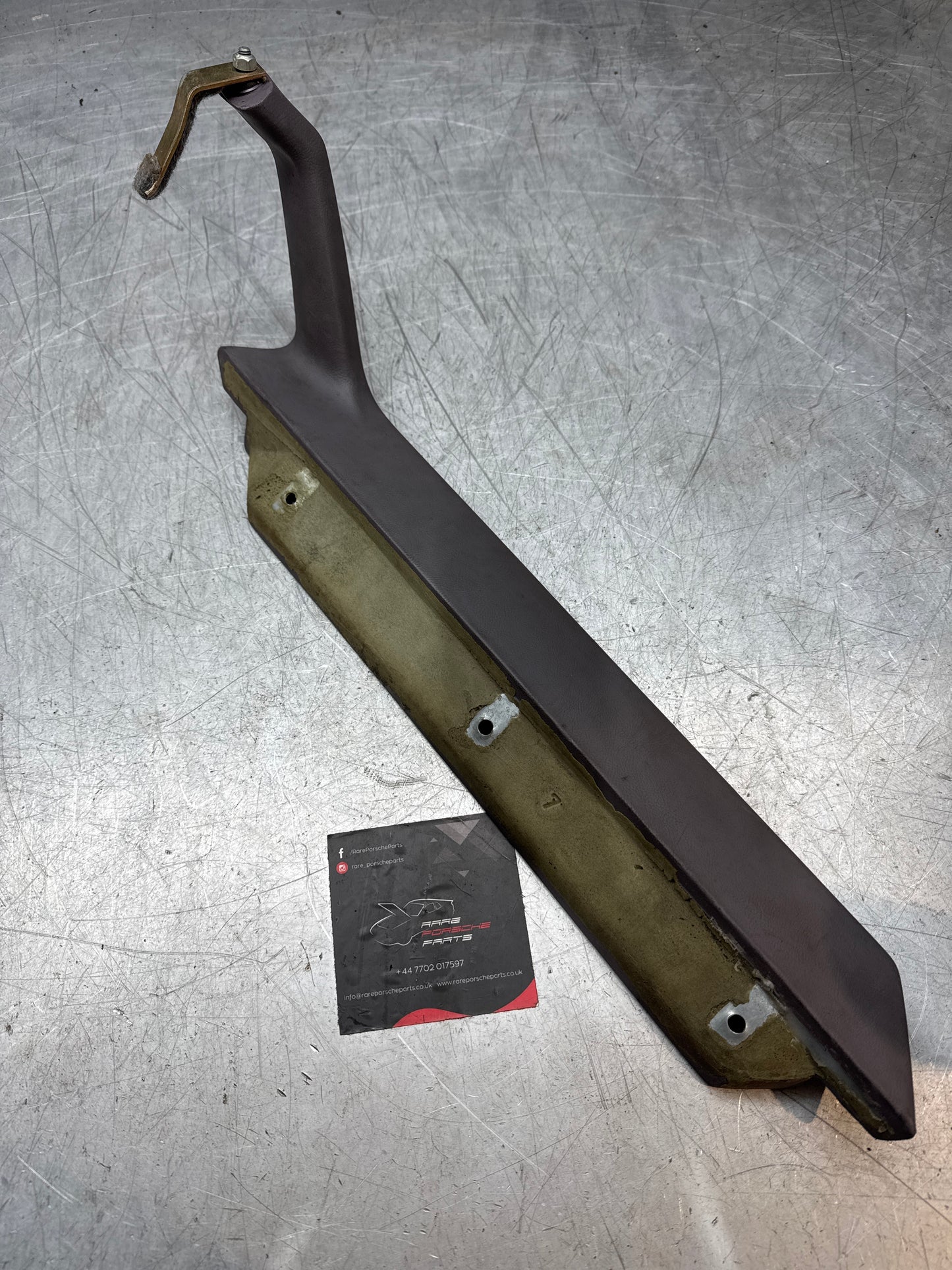 Porsche 944 left door pull handle armrest, grey 477867171 used