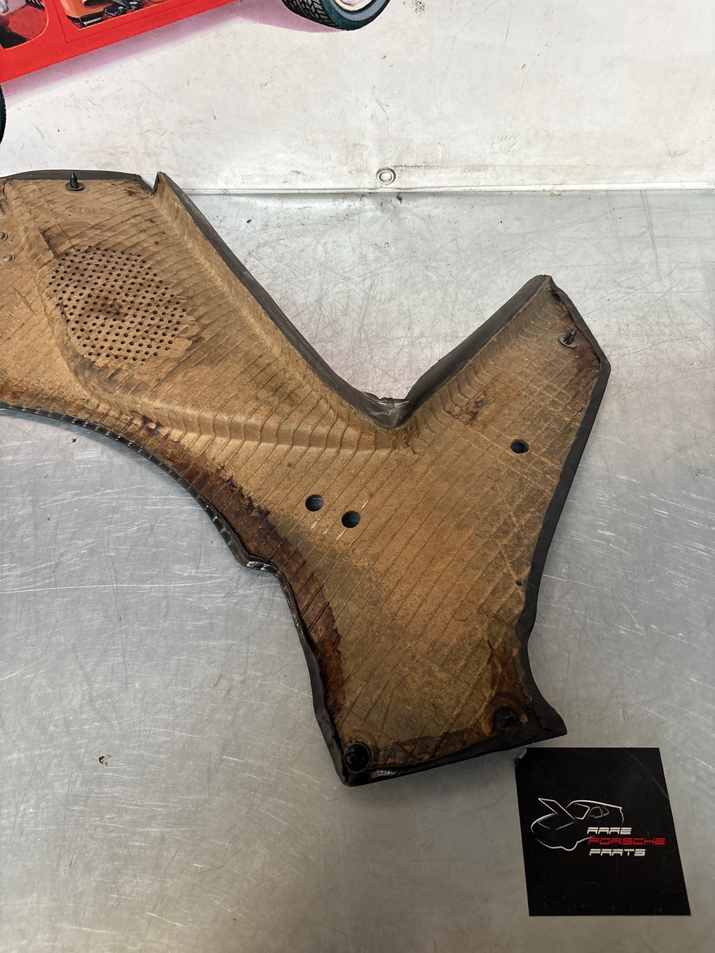 Porsche 944 924 black left rear interior C Post trim /card . Quarter panel trim used, 94455502101