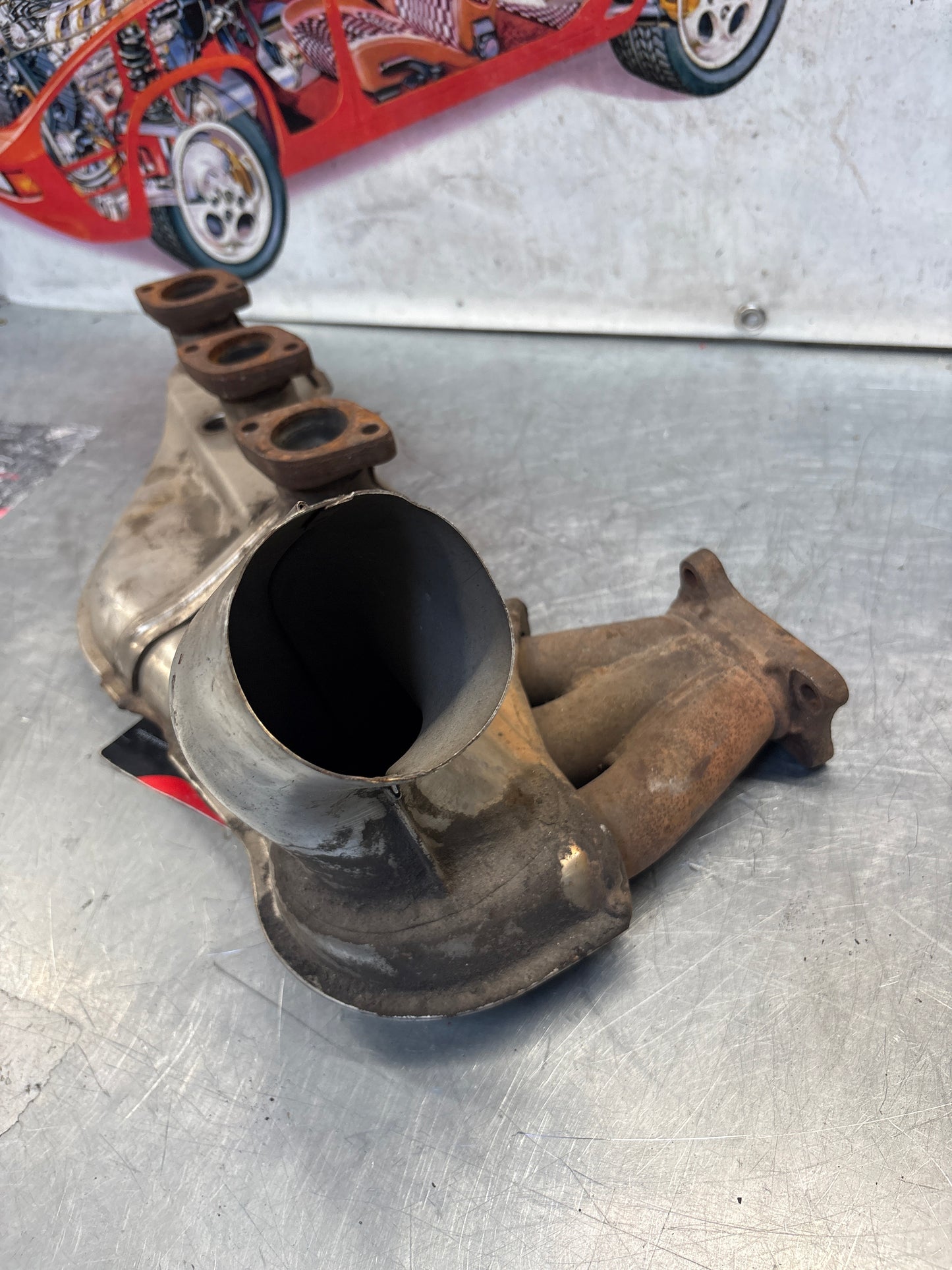Porsche 911 964 right heat exchanger, used 96421104004