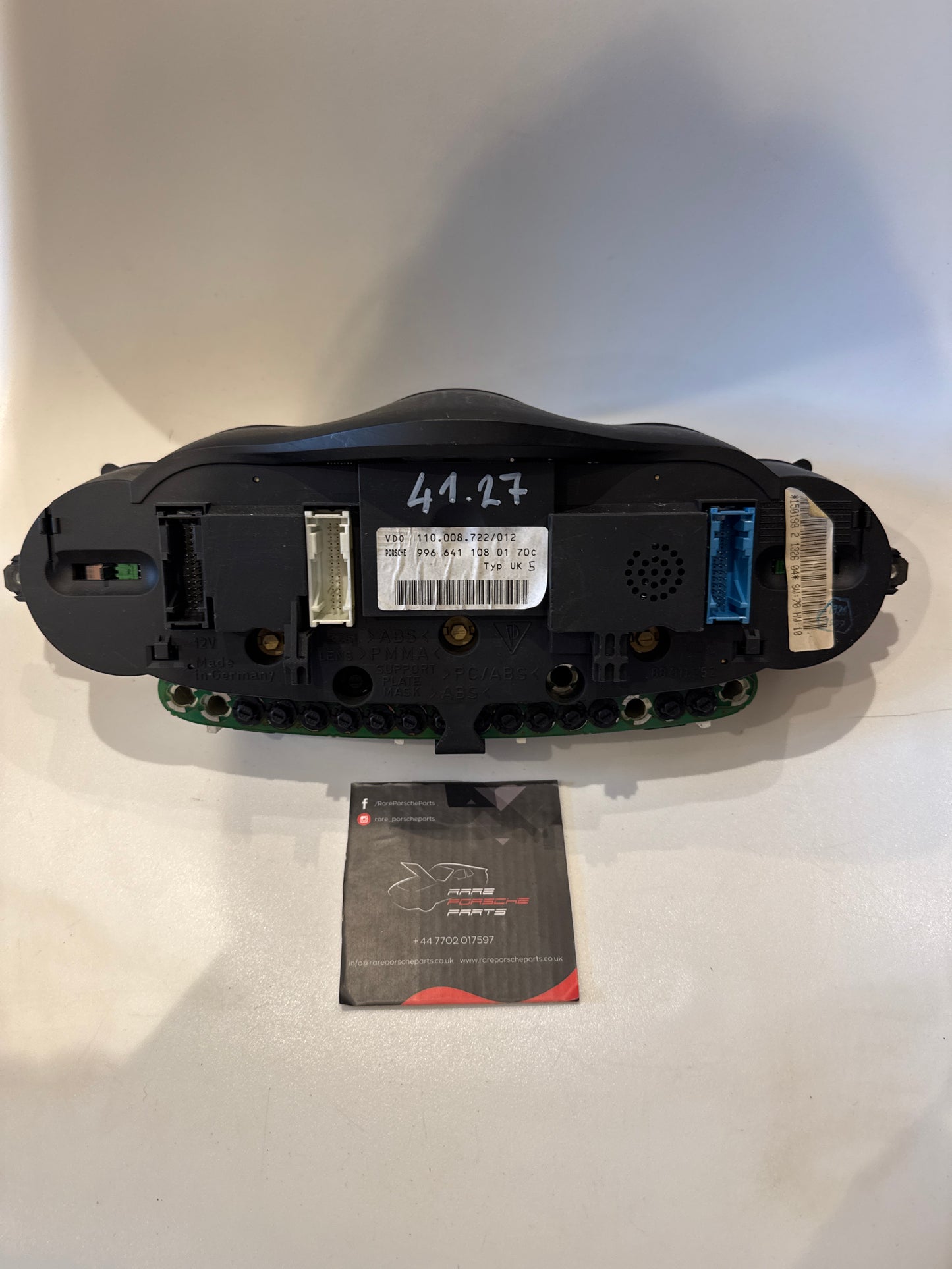 Porsche Boxster 996 Instrument Cluster, unknown mileage 9966411080170c used