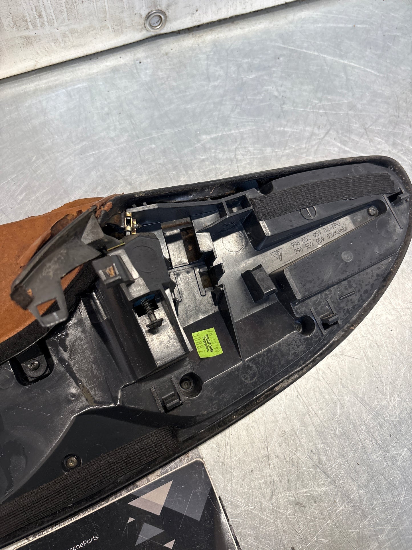 Porsche 911 996 dasboard cluster trim, used, black/brown 99655205902