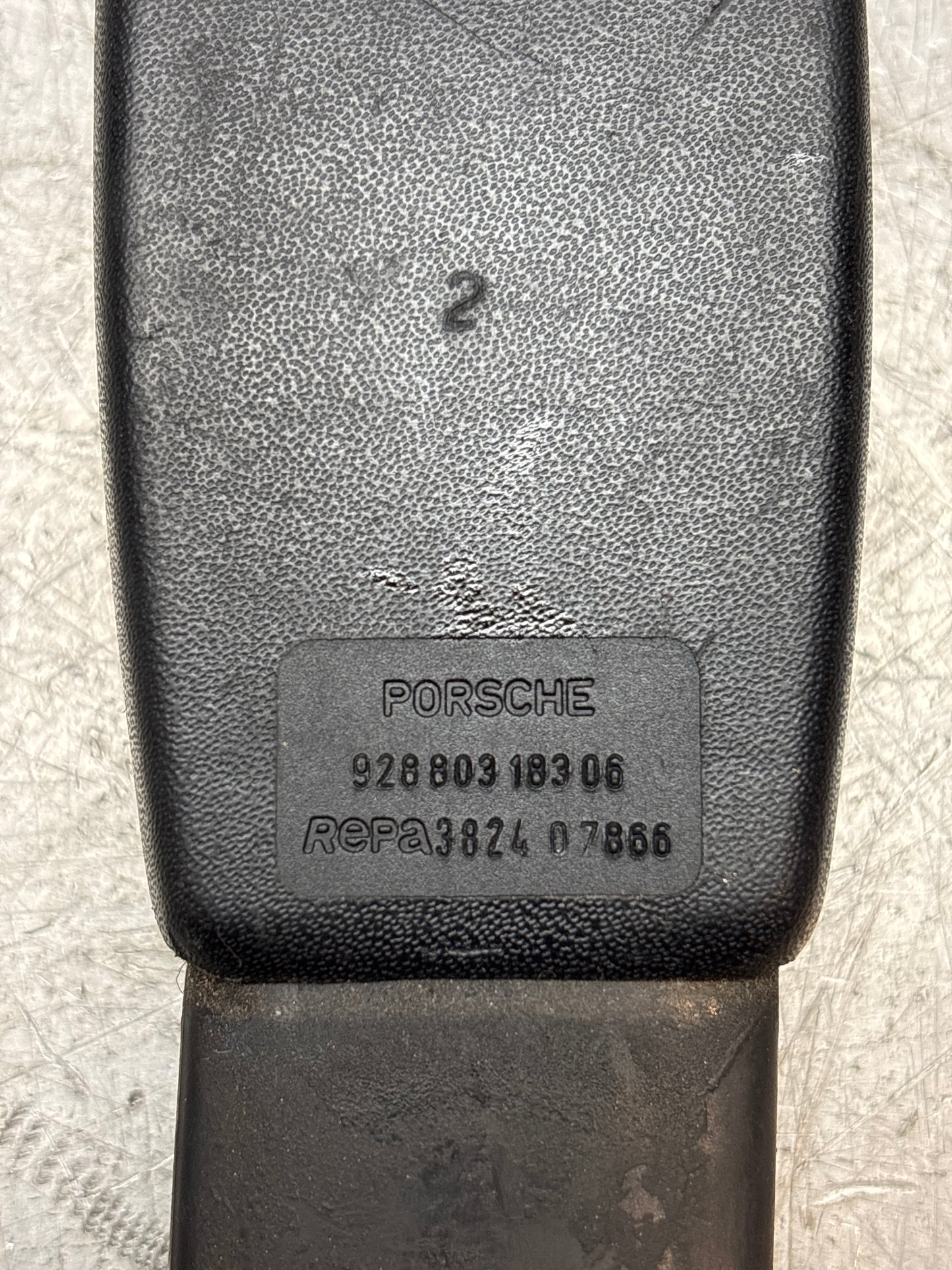 Porsche 944/928 seat belt anchor clasp retainer, buckle. 92880318306 used
