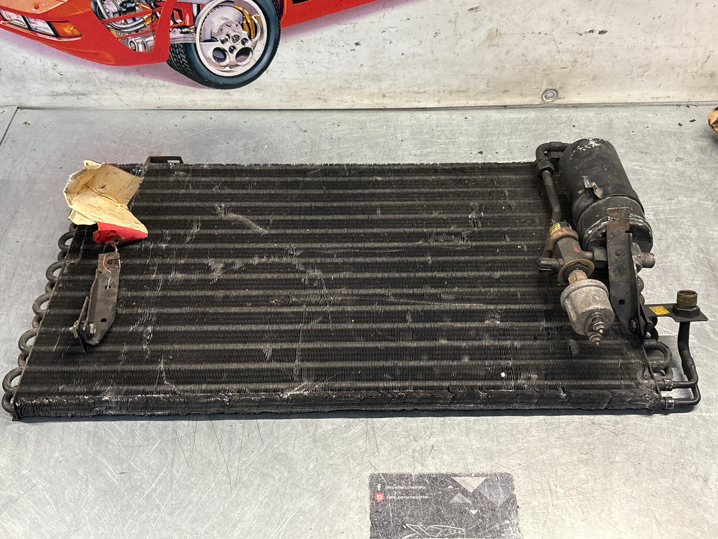 Porsche 928 AC Condenser, used 92857314303