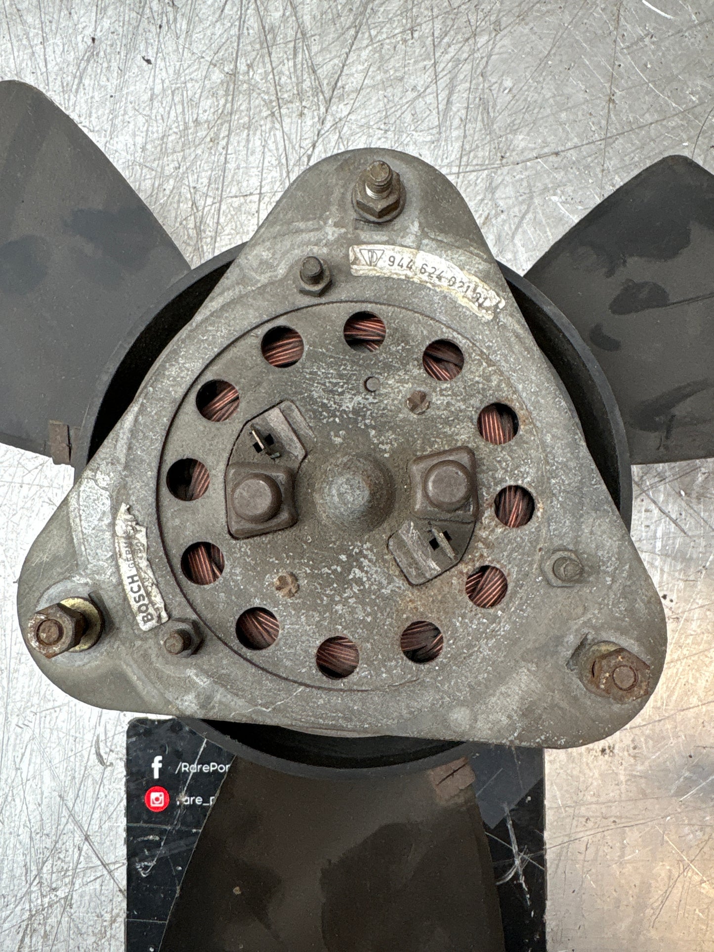 Porsche 924 944 early 3 blade cooling fan, used 94462402101