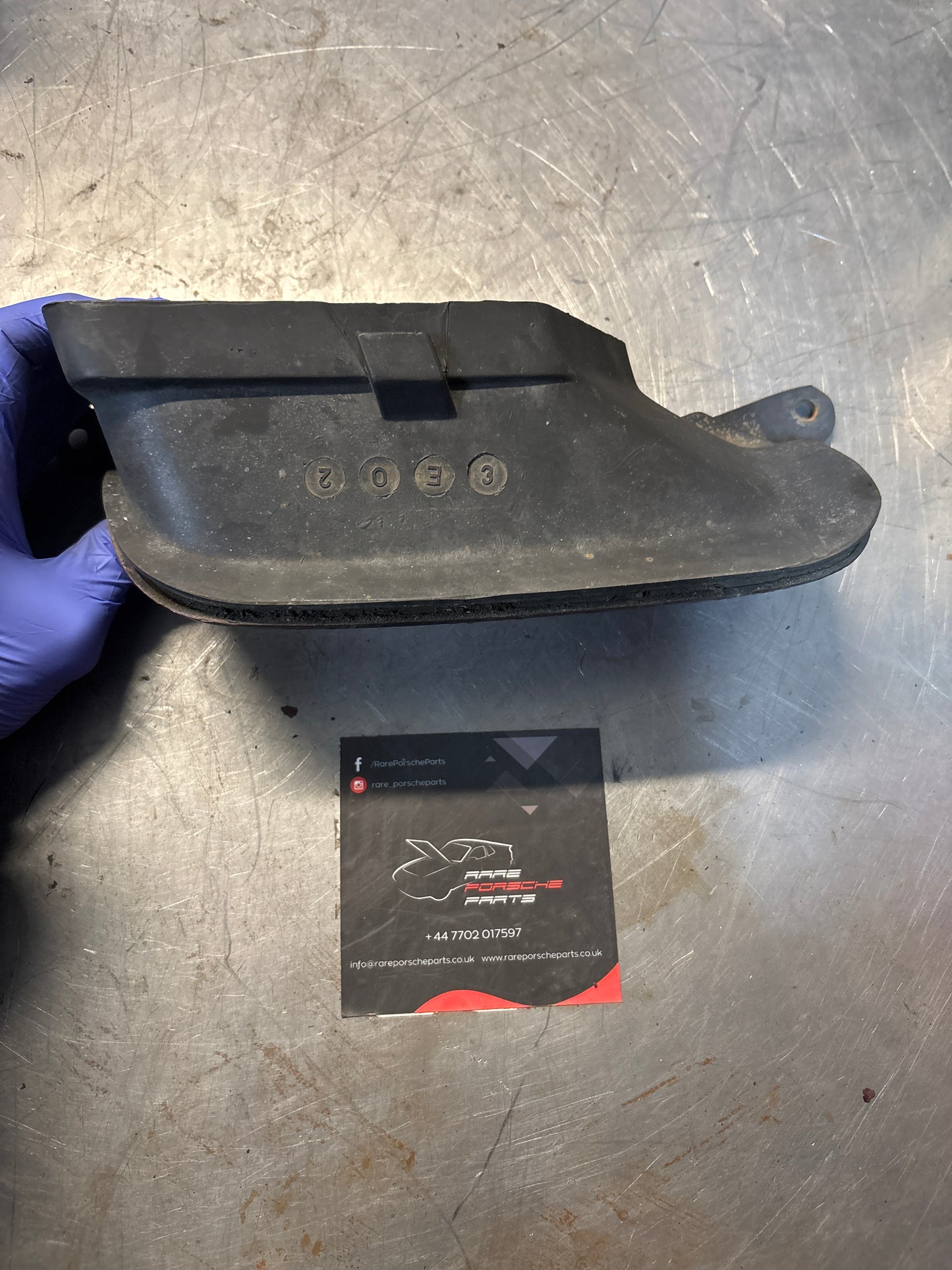 Porsche 928S right front airduct, used 92850516002