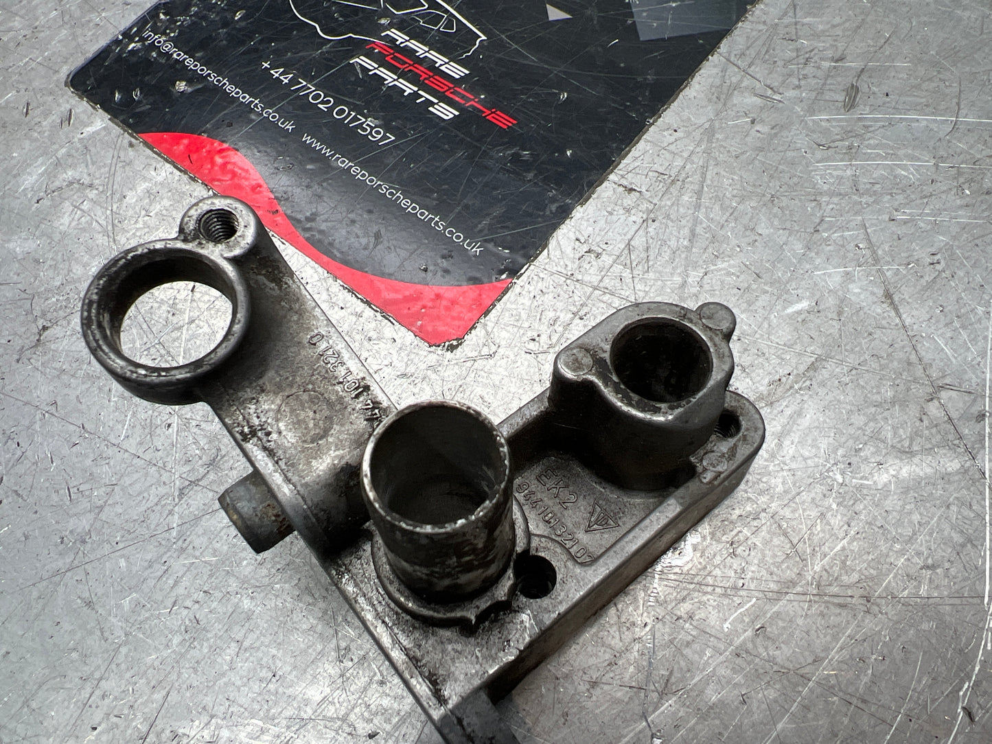 Porsche 944 S flywheel sensor Bell-housing bracket, used 94410132107