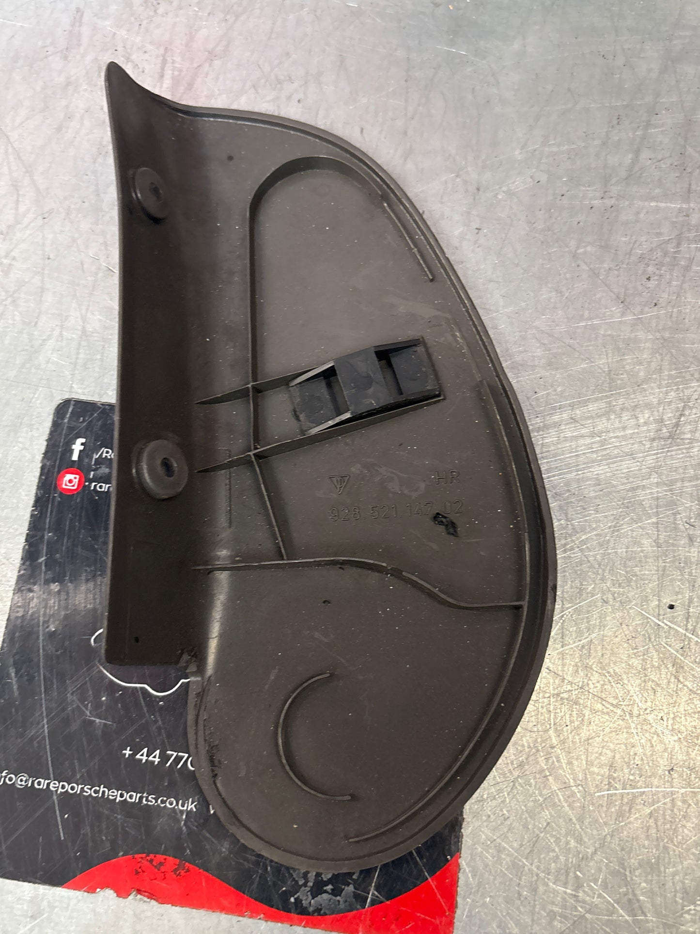 Porsche 928 seat hinge cover grey, left used 92852114702