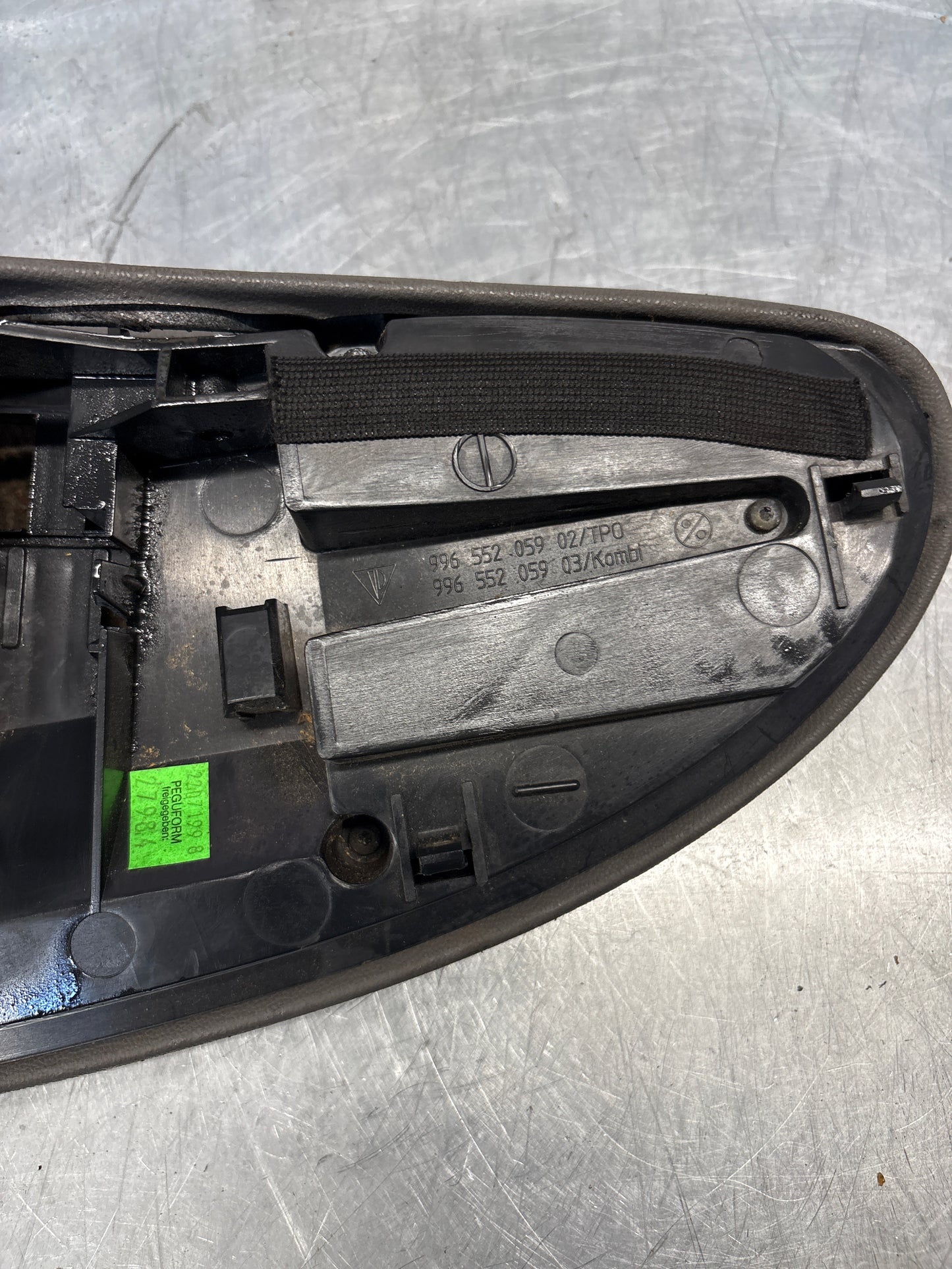 Porsche 911 996 dasboard cluster trim, used, grey 99655205902