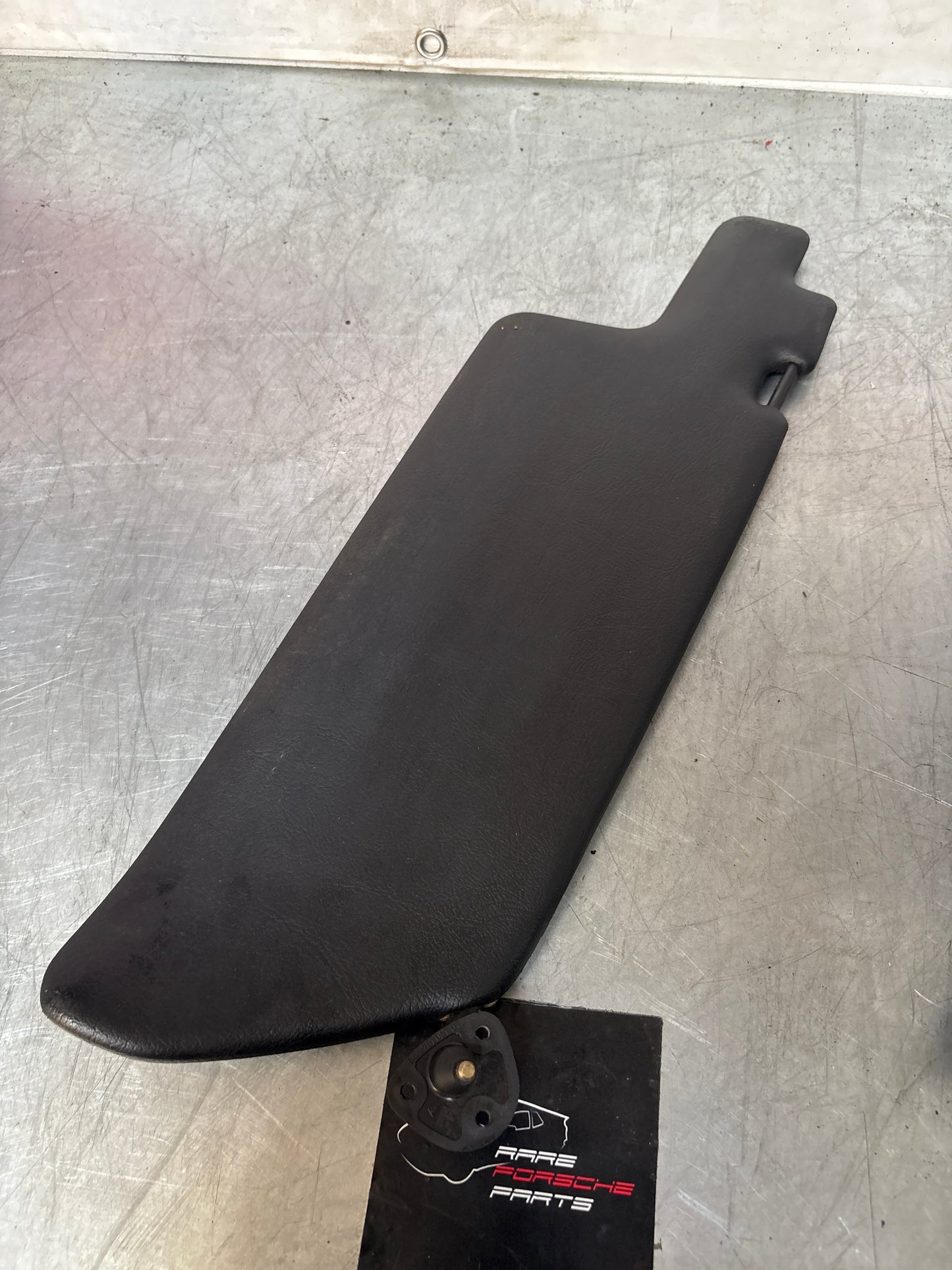 Porsche 944 left sun visor with mirror, Black, used 94473103101
