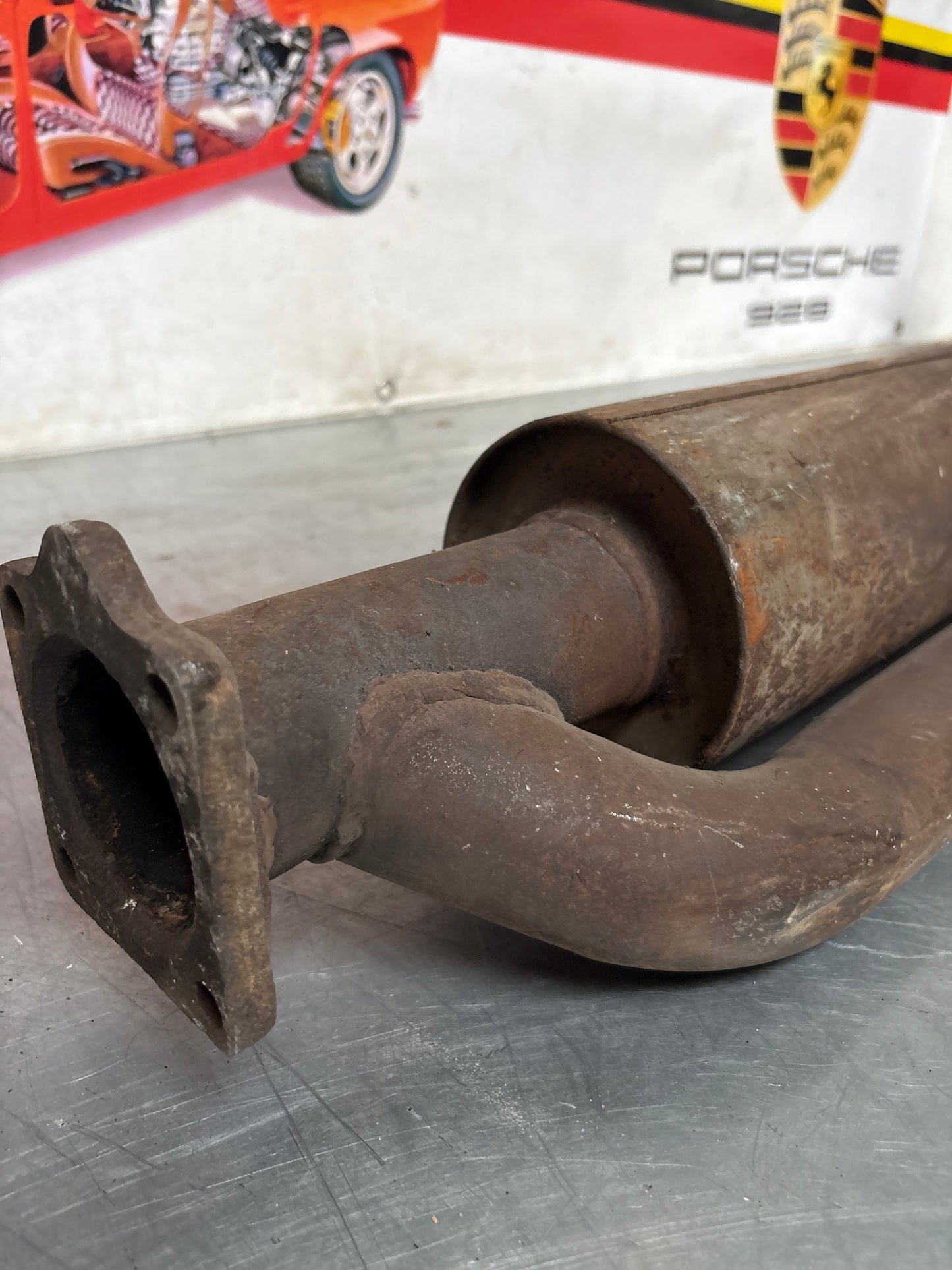 Porsche 944 Turbo front exhaust muffler 95111109303 used