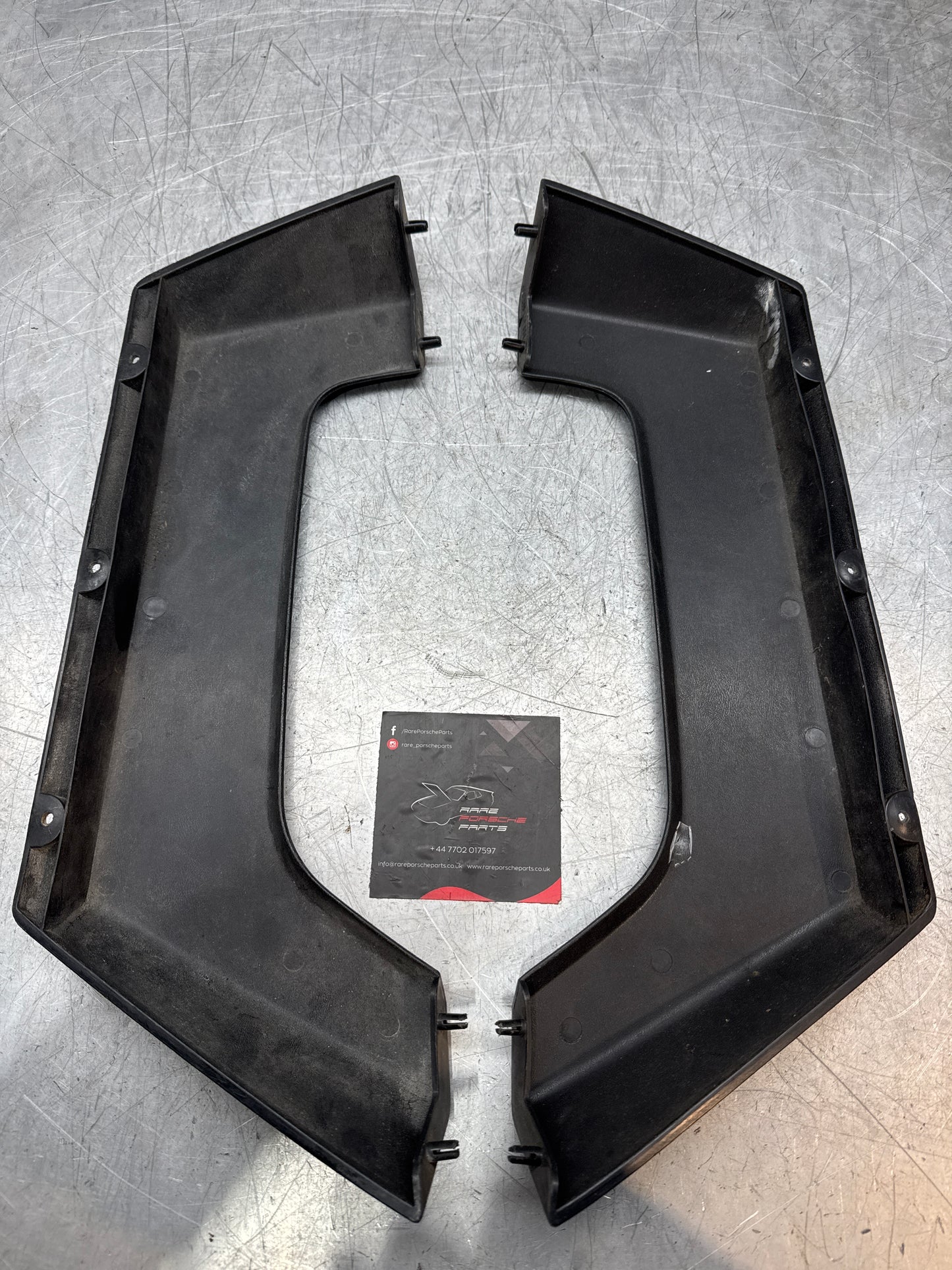 Porsche 924 black door pockets, used 477867133 477867134