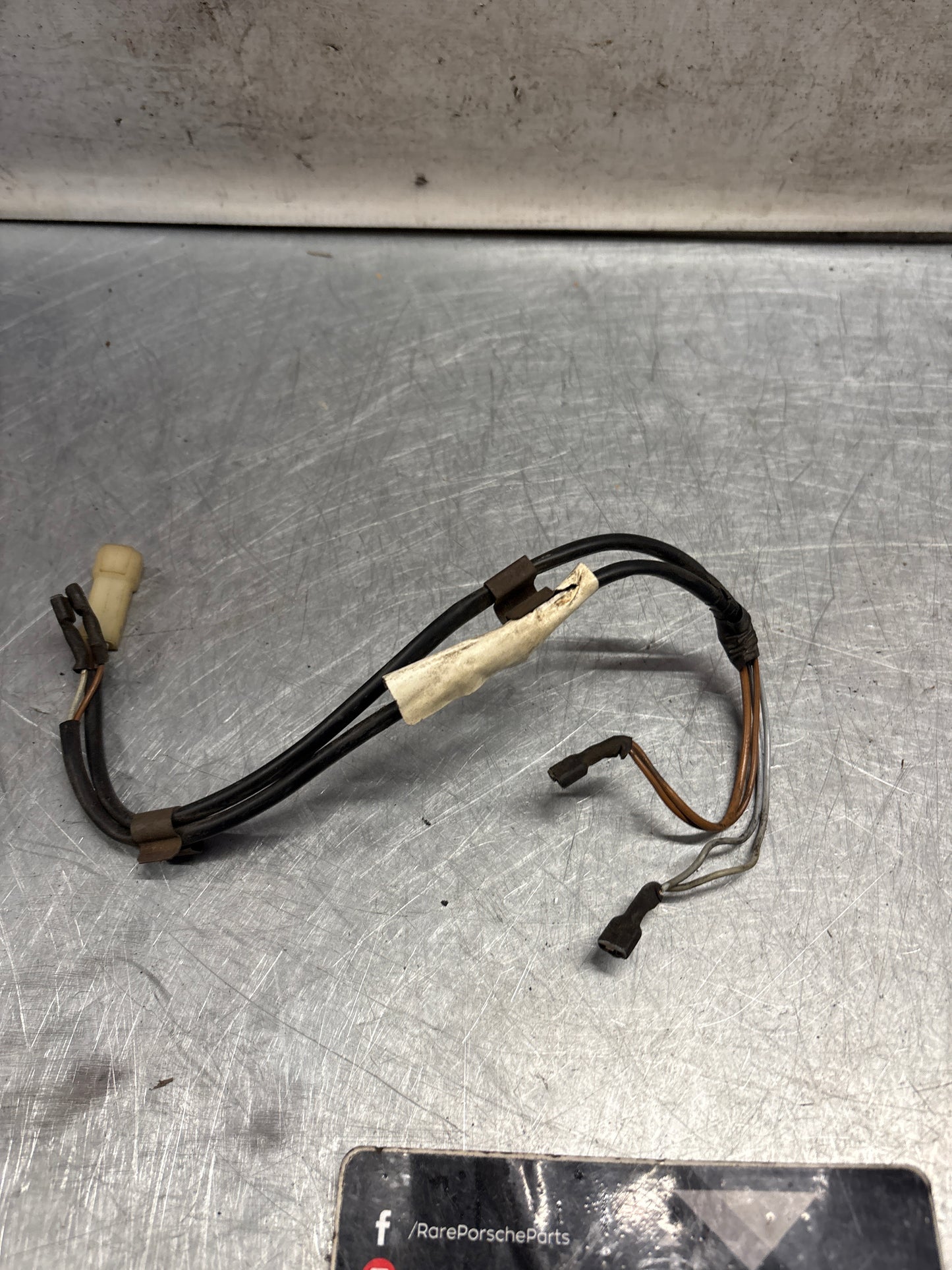 Porsche 928 78-83 Rear license plate light wiring harness loom, used 92861203900