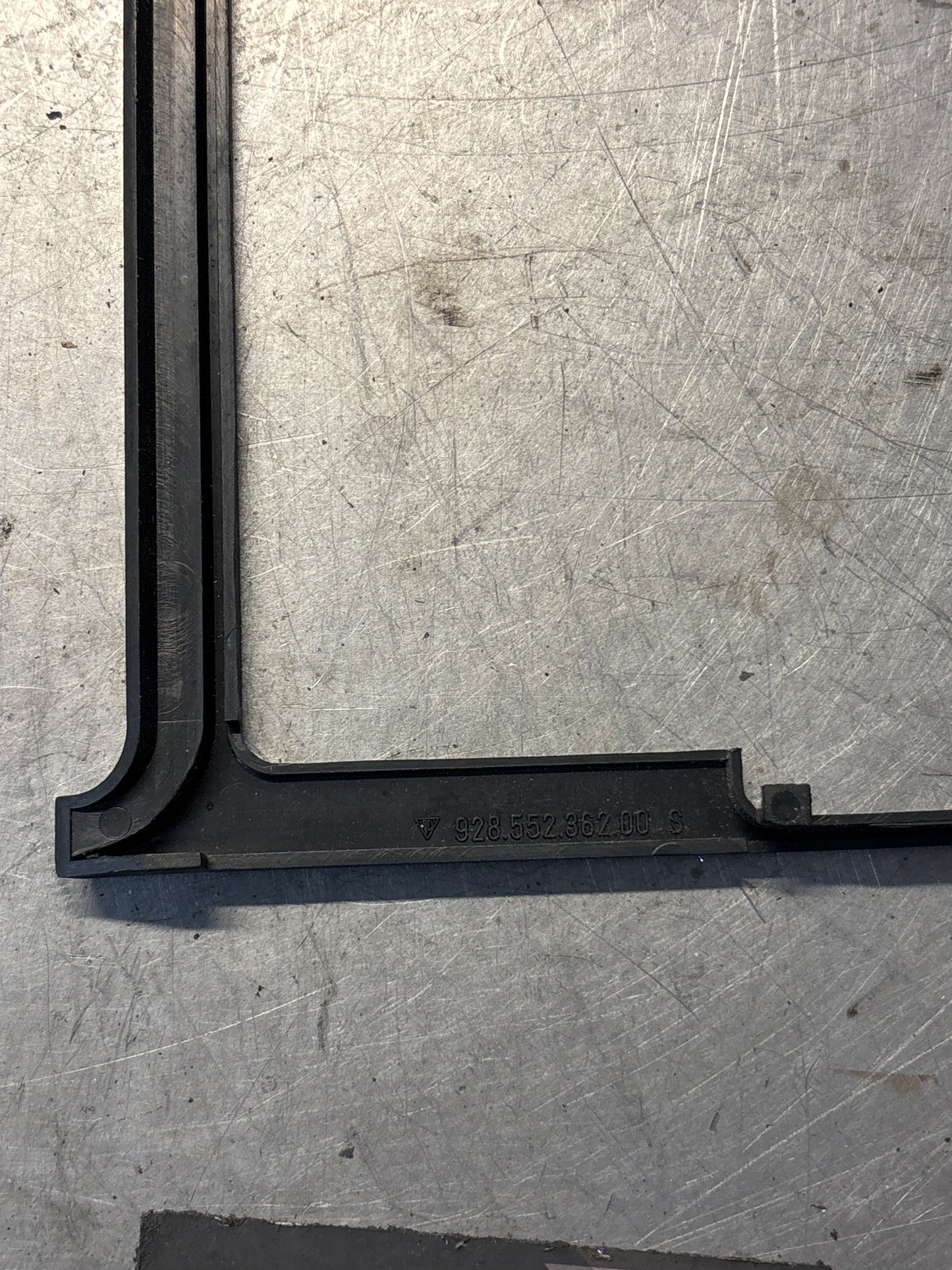 Porsche 928 center console trim, used 92855236200