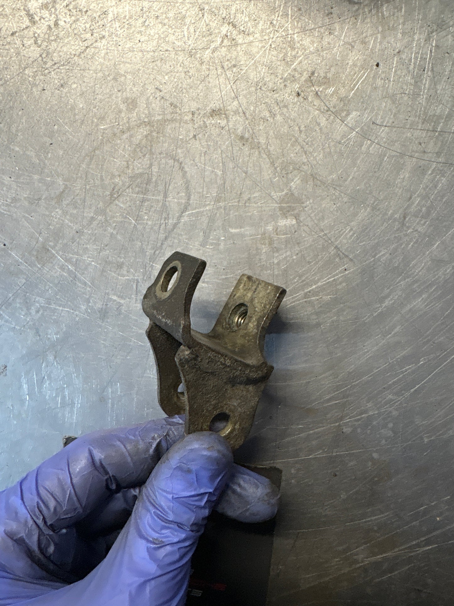 Porsche 928 engine shock absorber connecting bow, used, right 92837508201