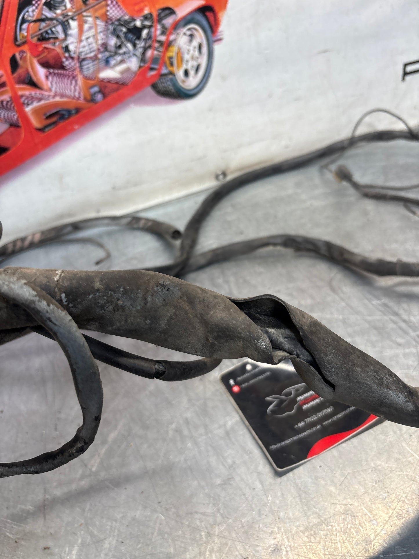 Porsche 911 F double battery rear end loom cut, for spares or repair 91161200200