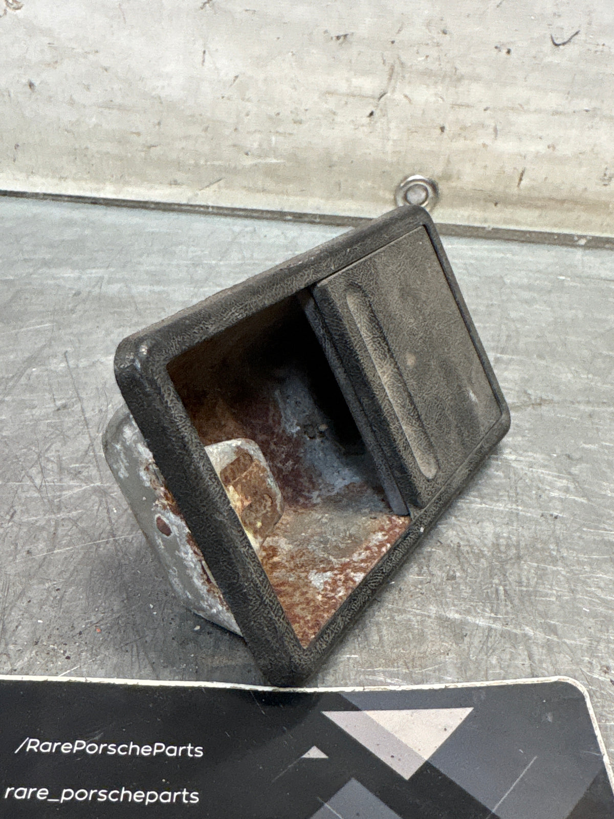 Porsche 924 76-79 black ashtray, 477857305, refurbished