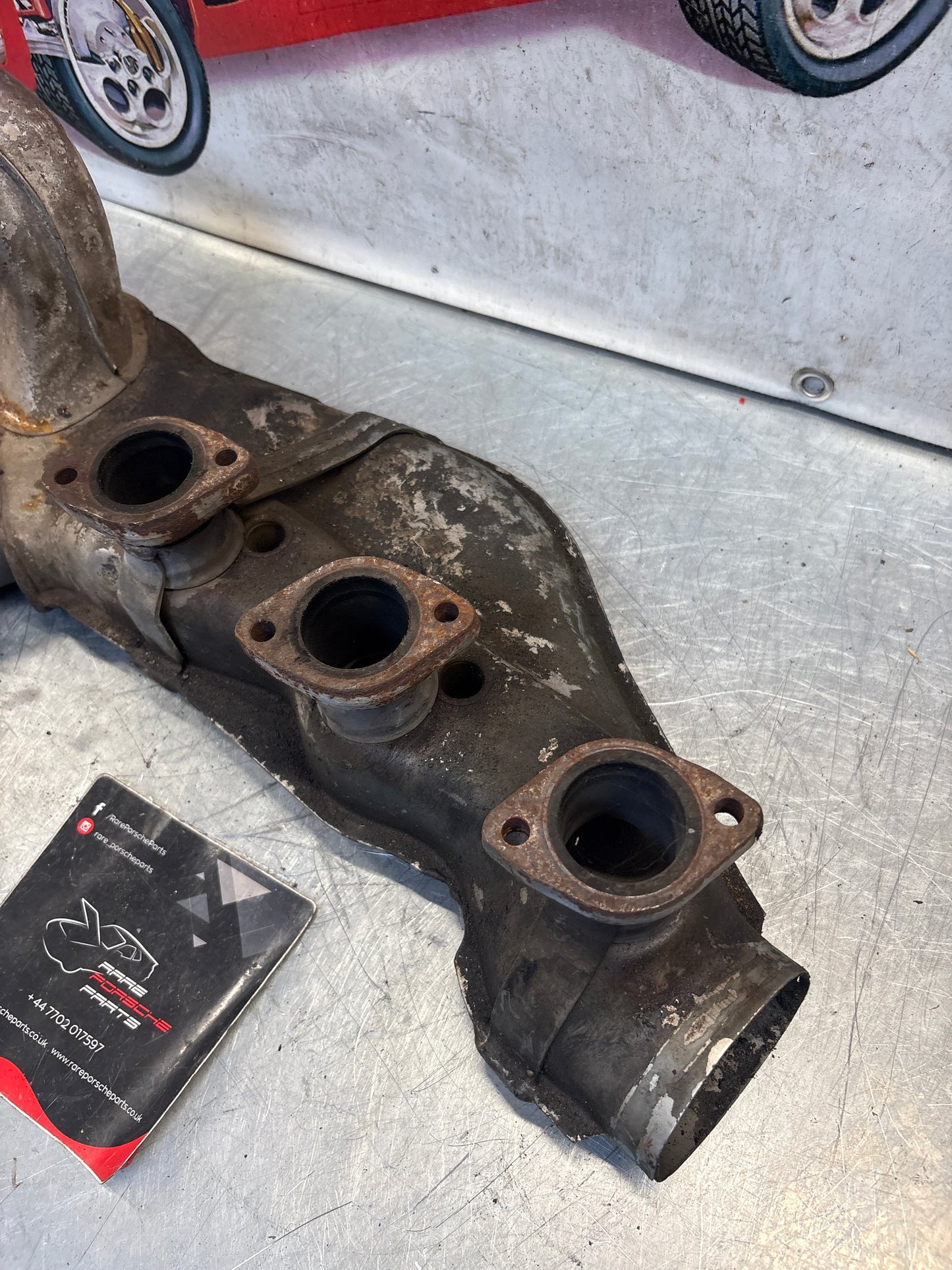 Porsche 911 964 right heat exchanger, used 96421104003