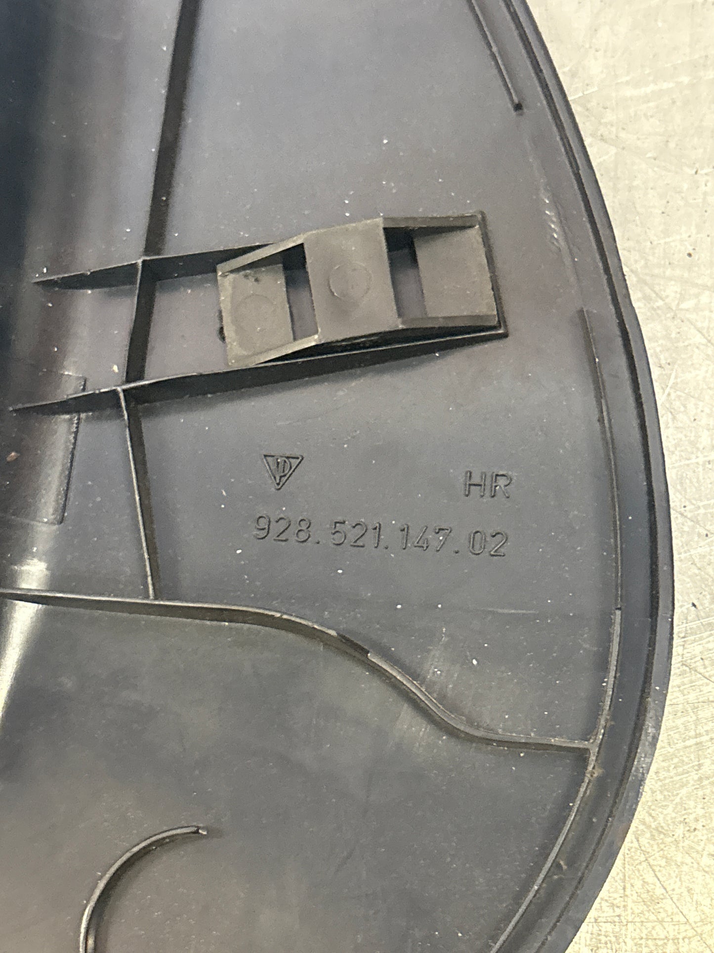 Porsche 928 seat hinge cover Marine Blue used 92852114702