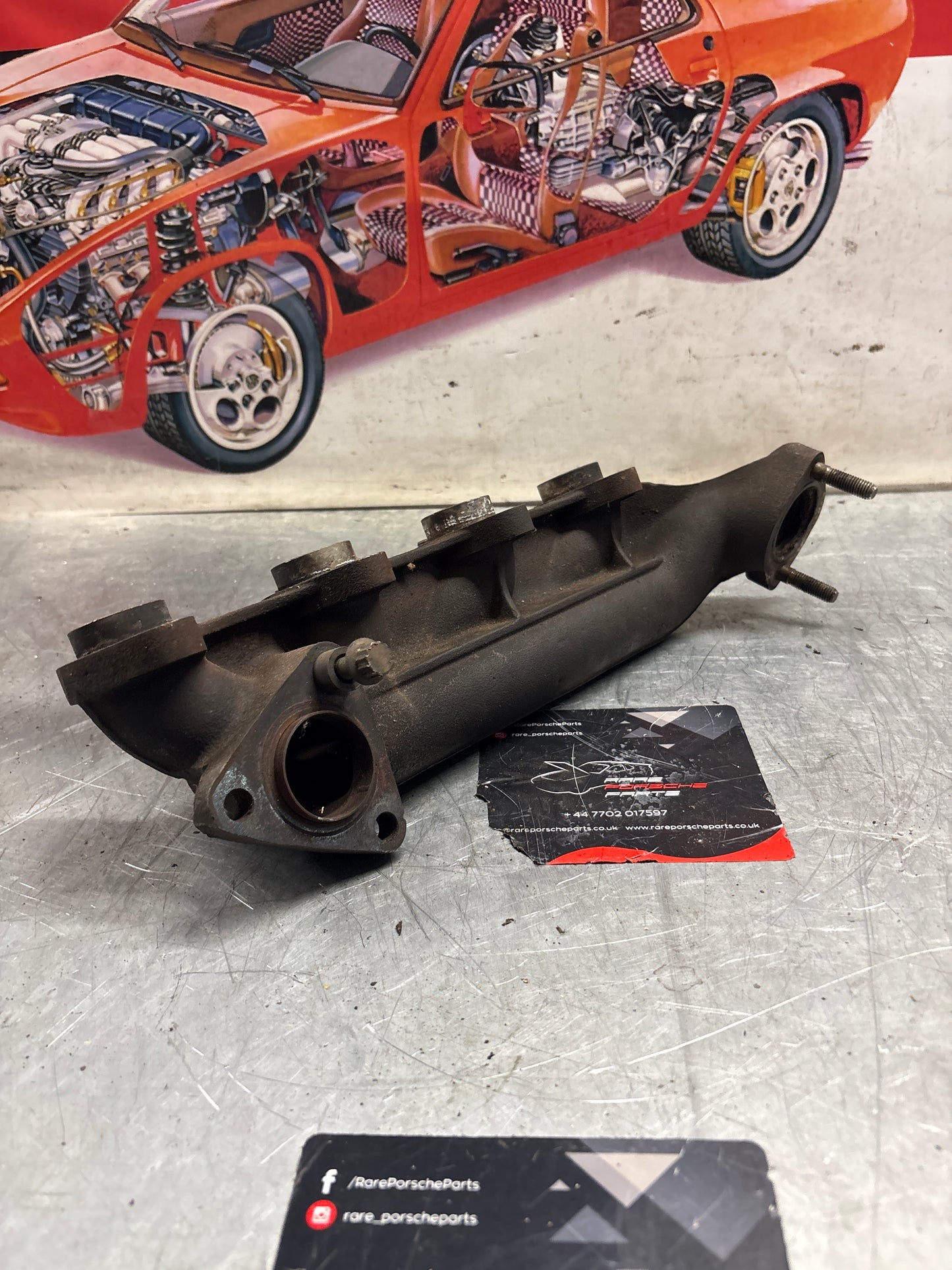 Porsche 924 Turbo exhaust manifold, used 9311115960R