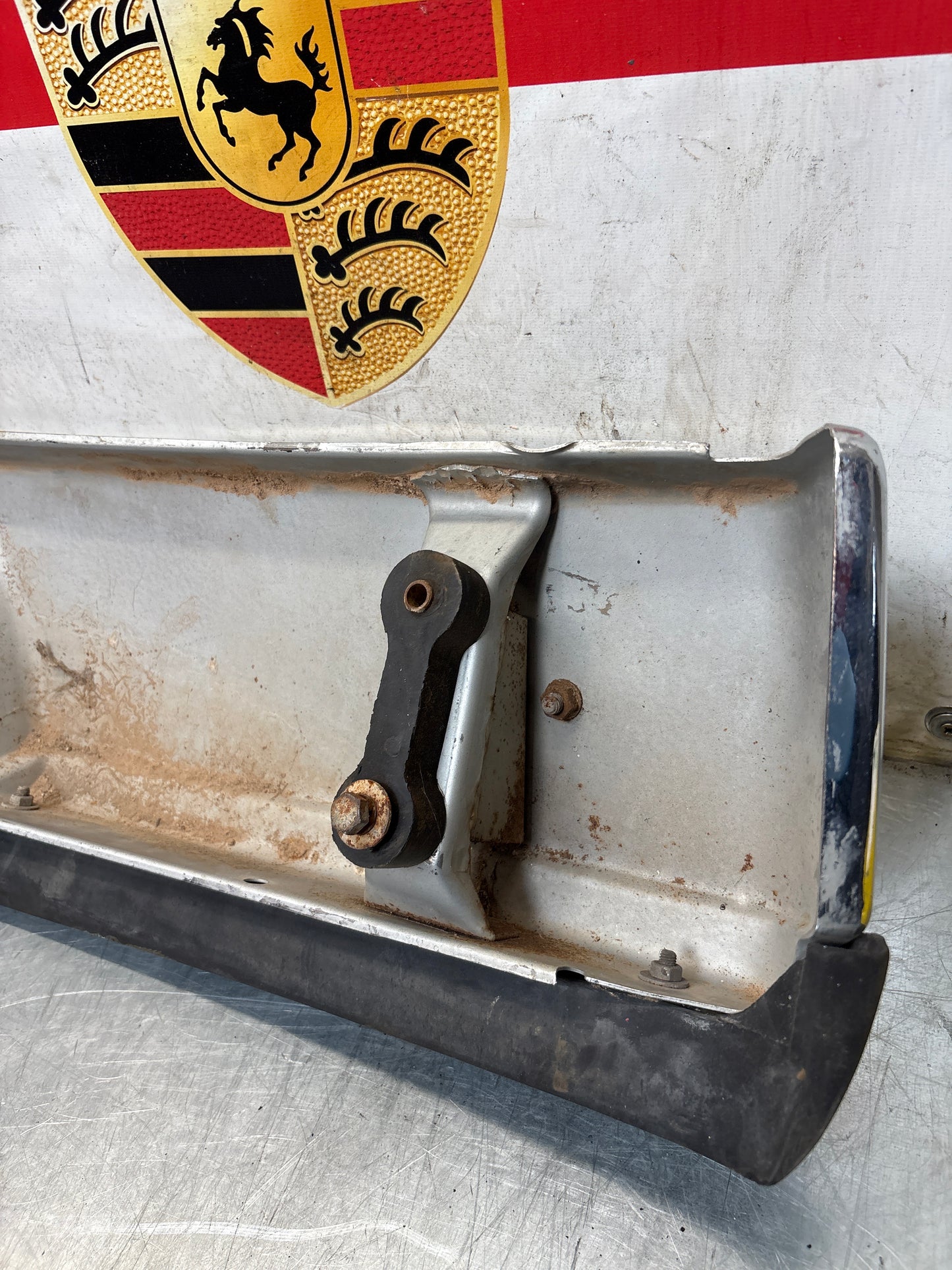 Porsche 914 chrome rear bumper, used 91450501910