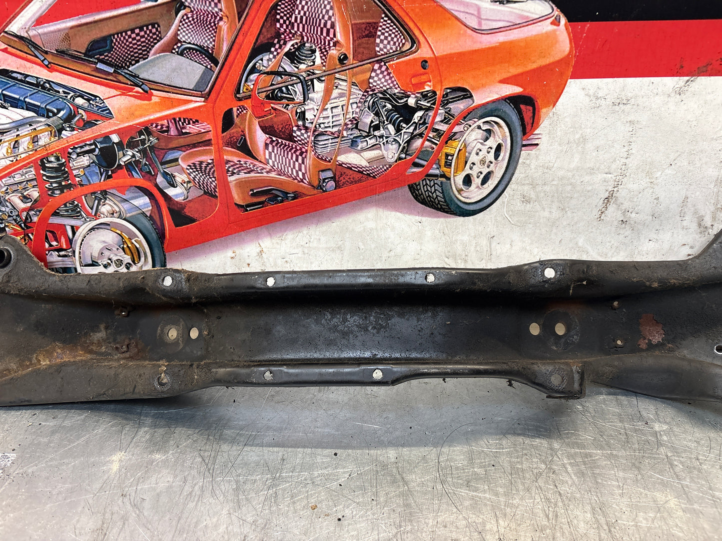 Porsche 928 82-85 engine mount, used 92837501106