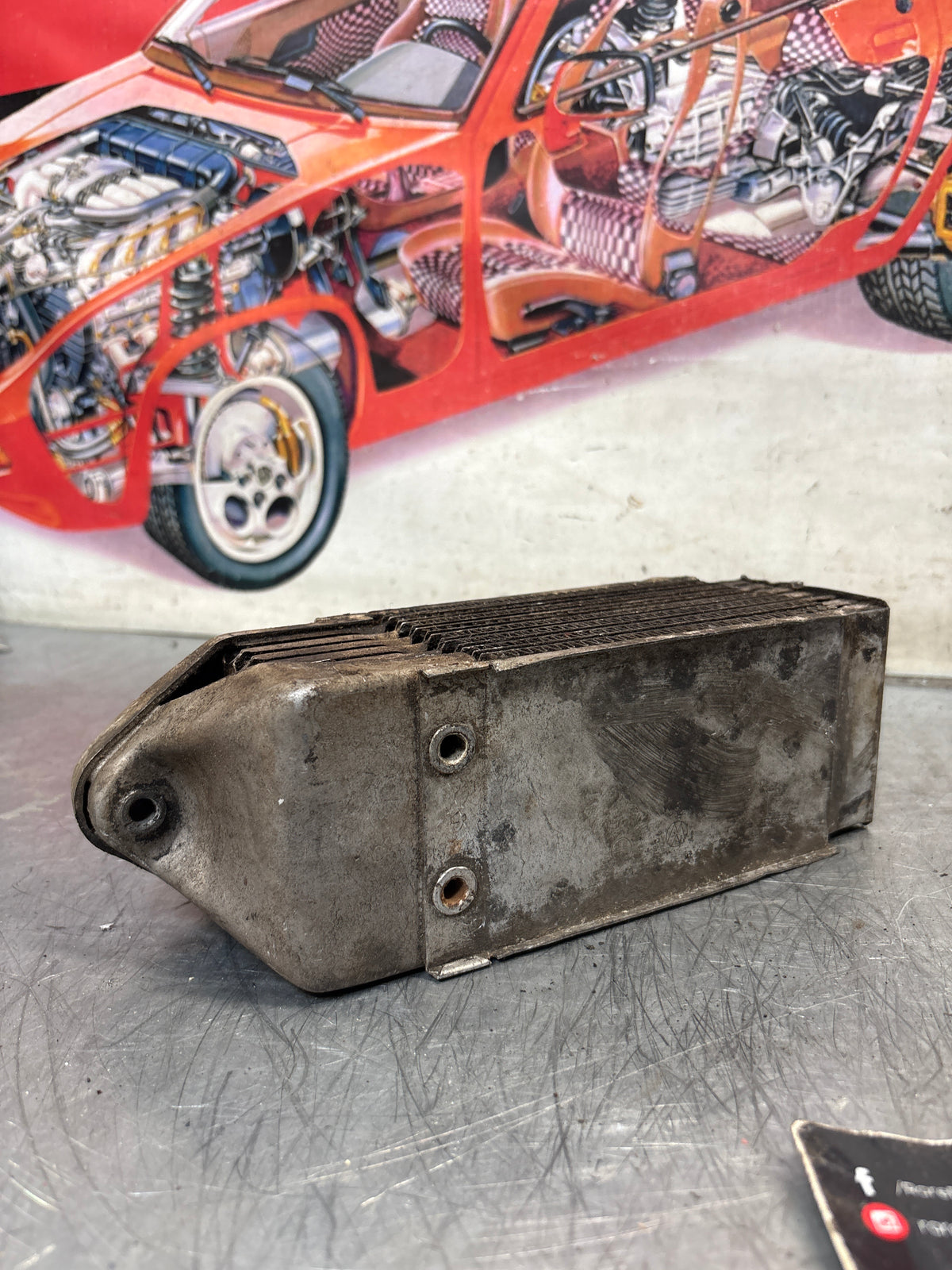 Porsche 914 oil cooler, used 021117021B