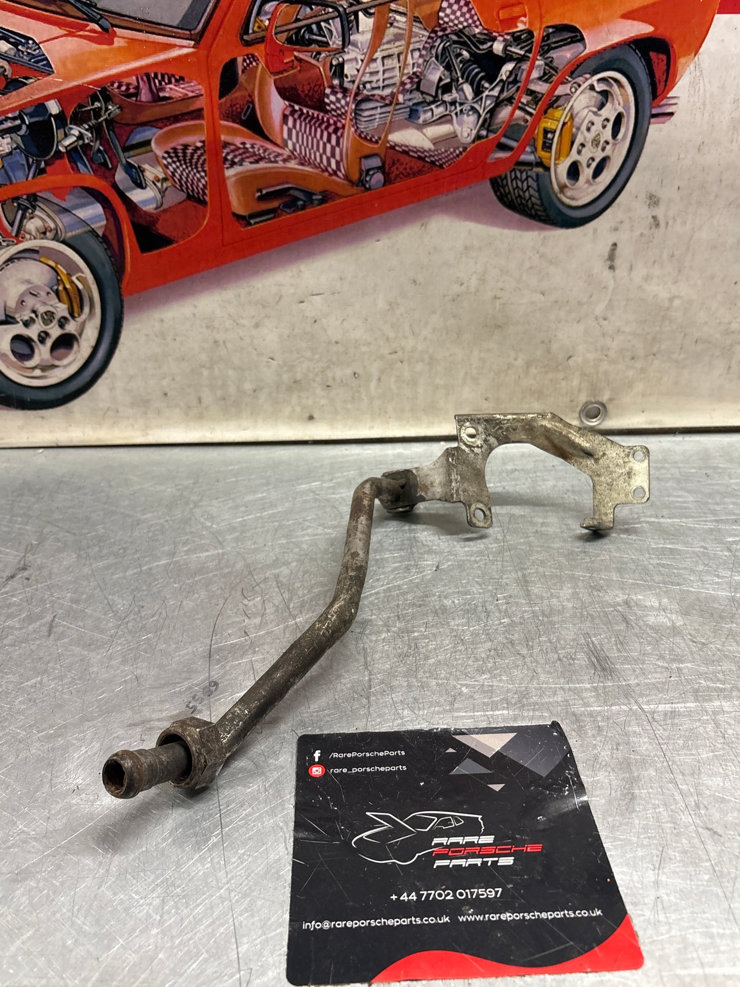 Porsche 928 Air valve pipe, used 92811314605