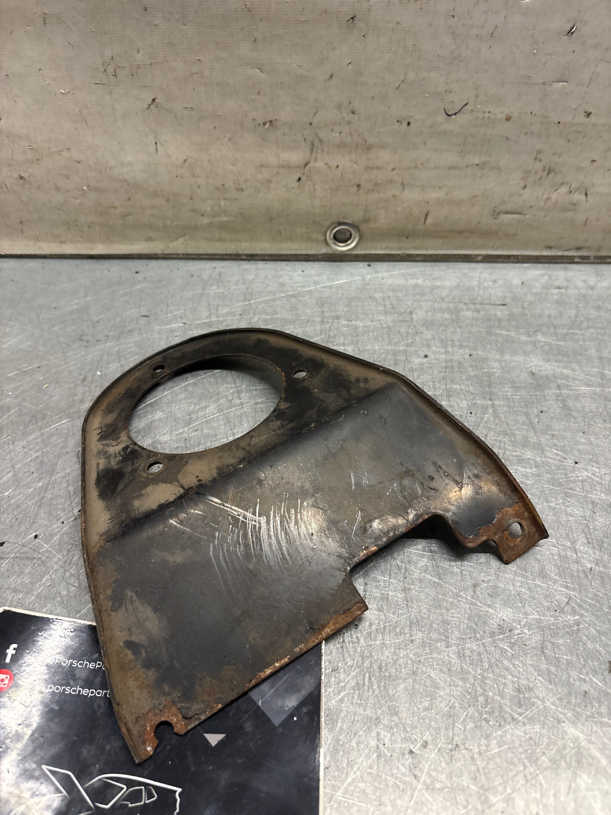 Porsche 914 air blower bracket, used 473261207