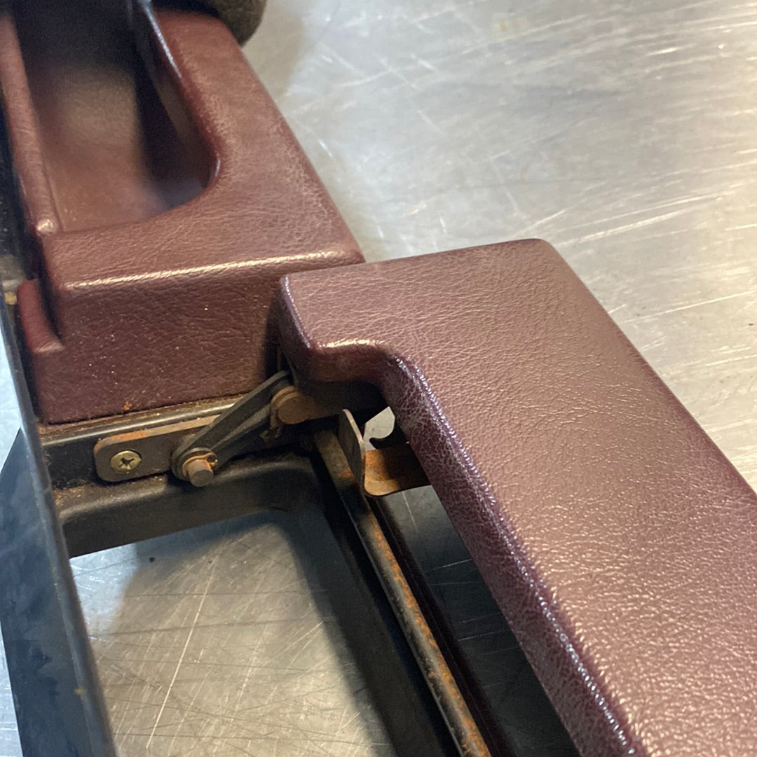 Porsche 928 Burgundy door armrest, left, off side, 92855510103, used