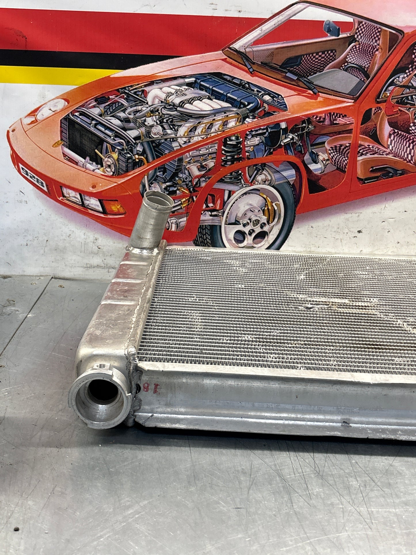 Porsche 928 custom made radiator