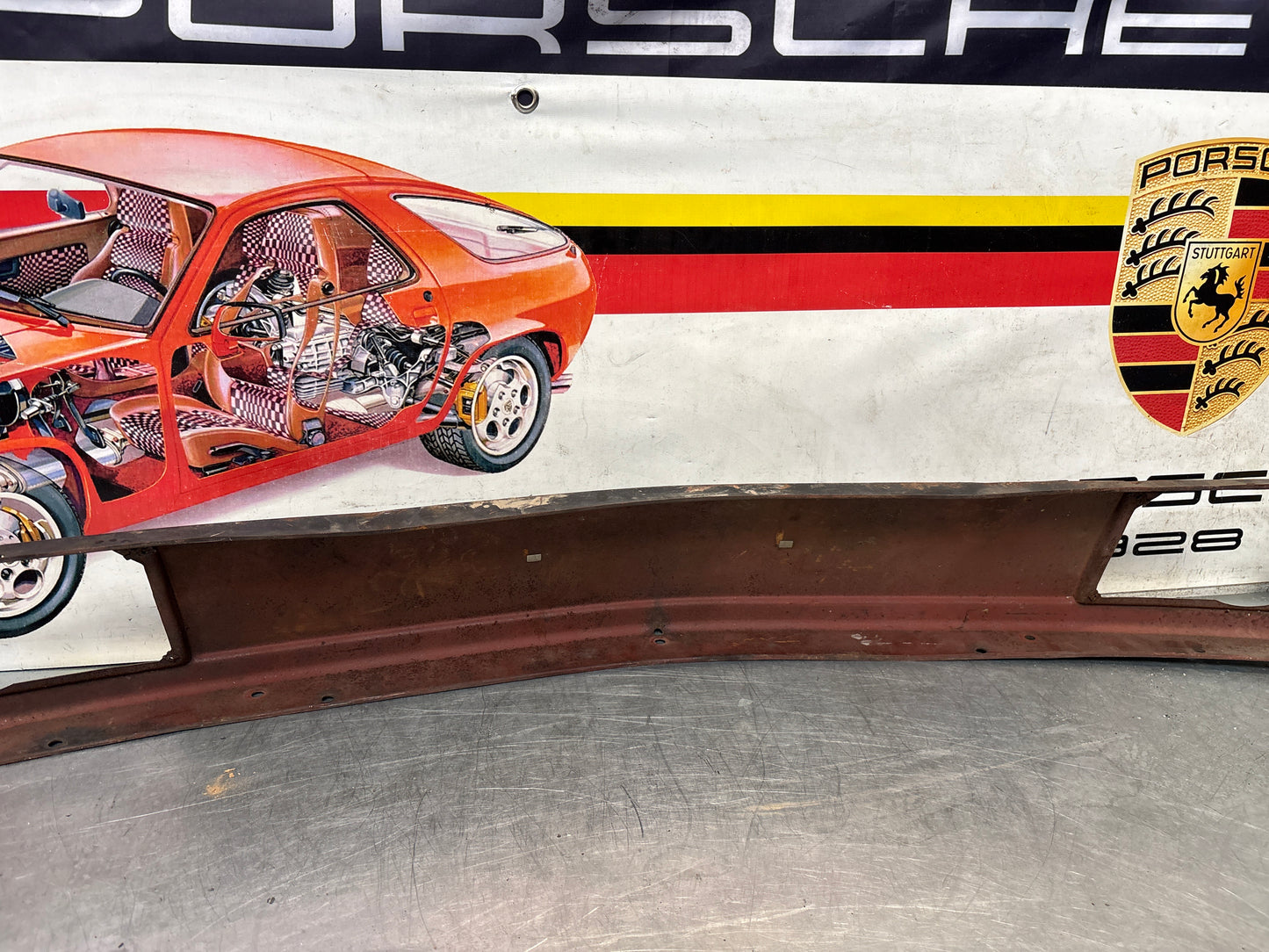 Porsche 914 front bumper, used 91450591010 / 91450500910