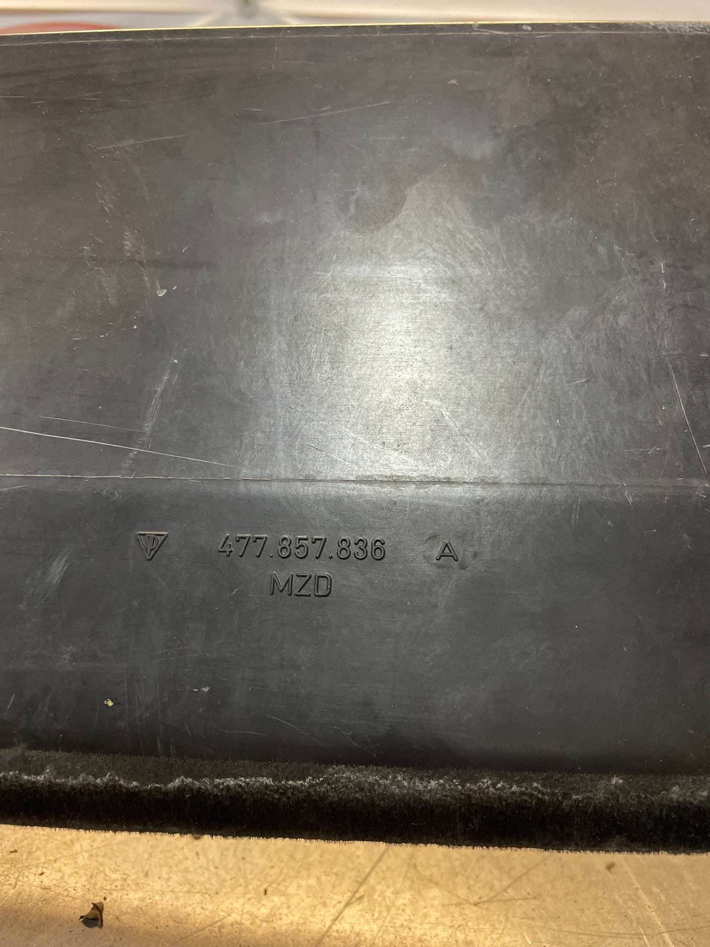 Porsche 924 944 under glove box shelf 477857836 LHD only, used