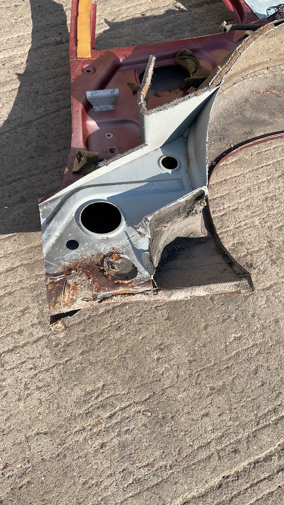 Porsche 924 Kotflügel hinten rechts.