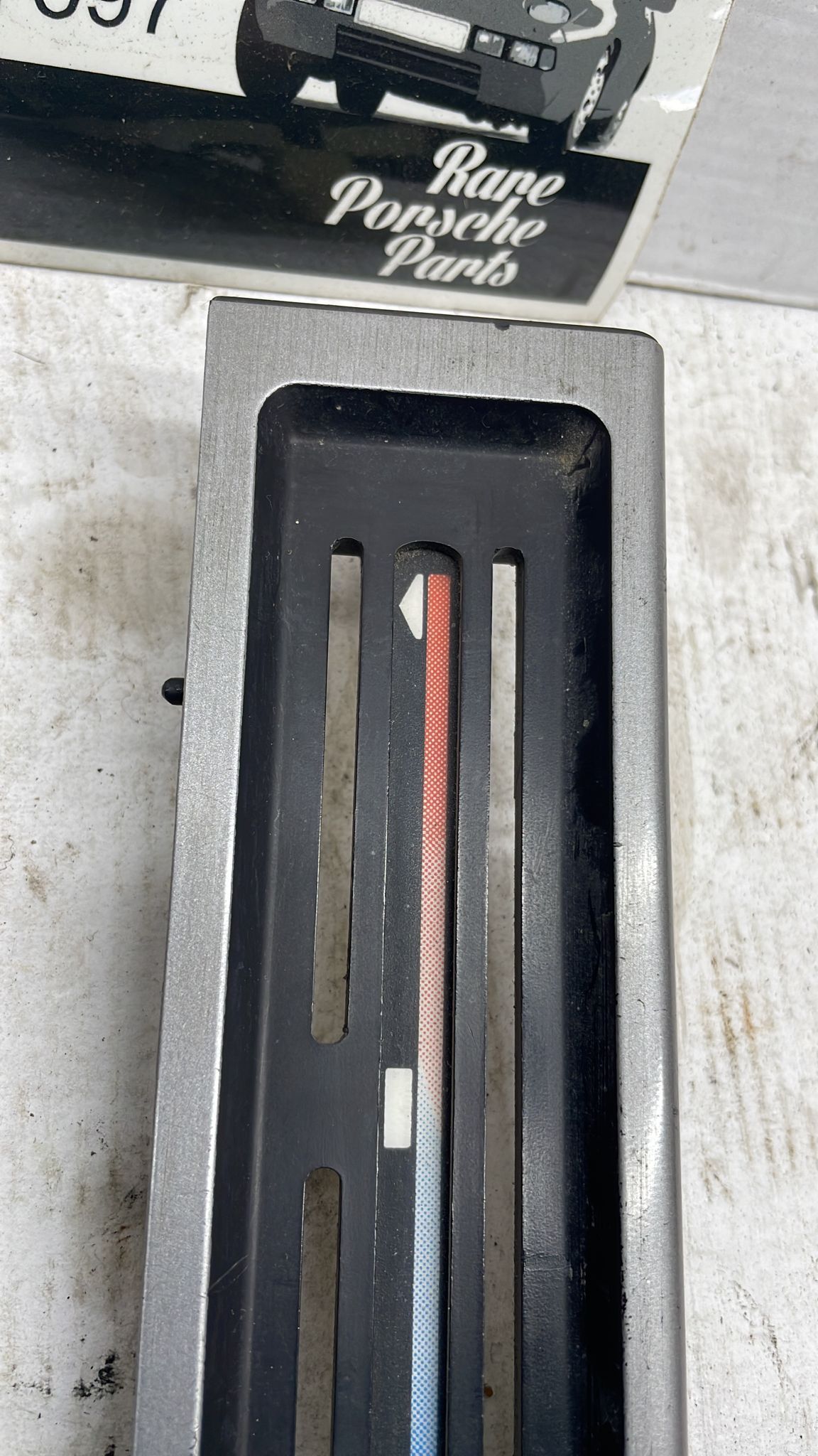 Porsche 924 944 Heater Control panel, fascia silver 944572149 1982-1985, used