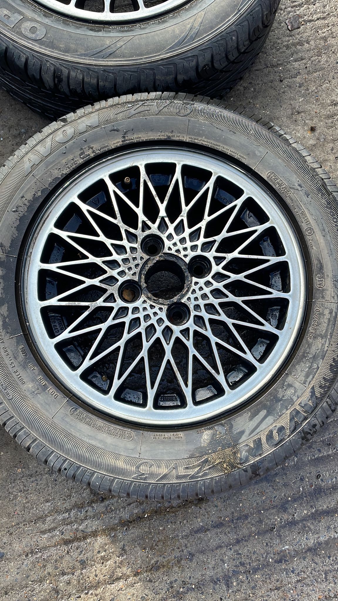 Porsche 924 Le Mans wheel set, 477601031HJ, used