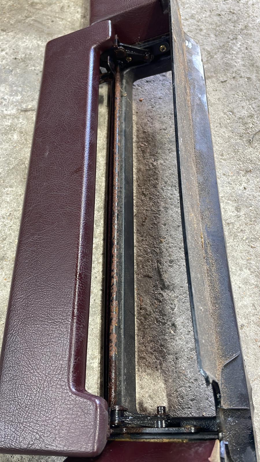 Porsche 928 Burgundy door armrest, right side, spares or repair, used