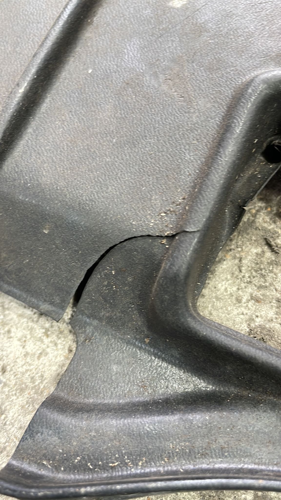 Porsche 928 cowl panel covering, 92857455304, used