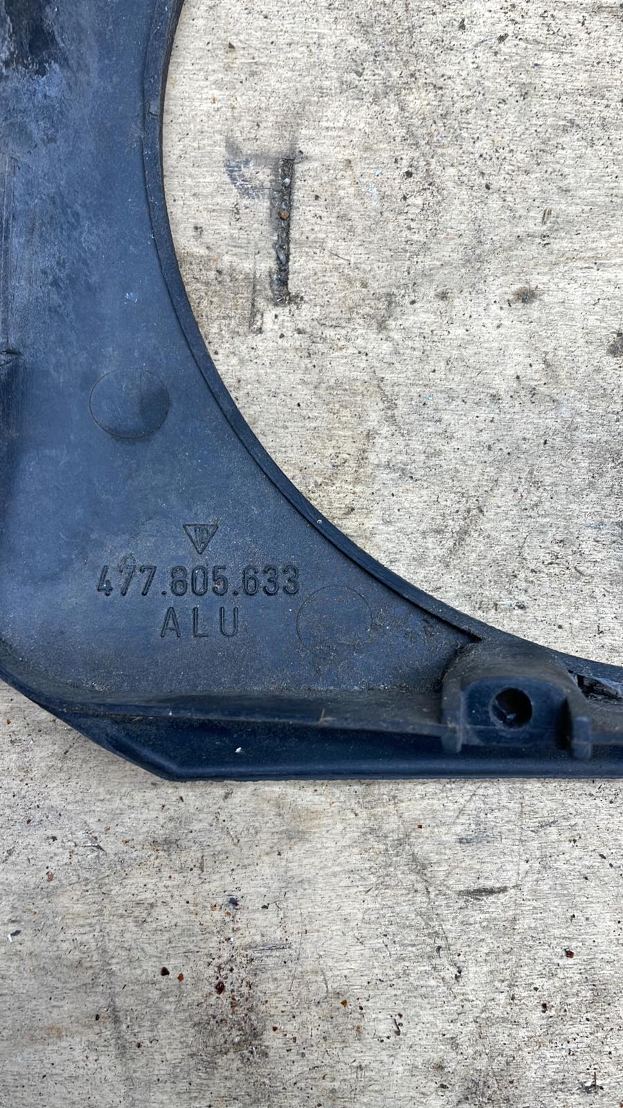 Porsche 924 944 left headlight surround trim 477805633, used